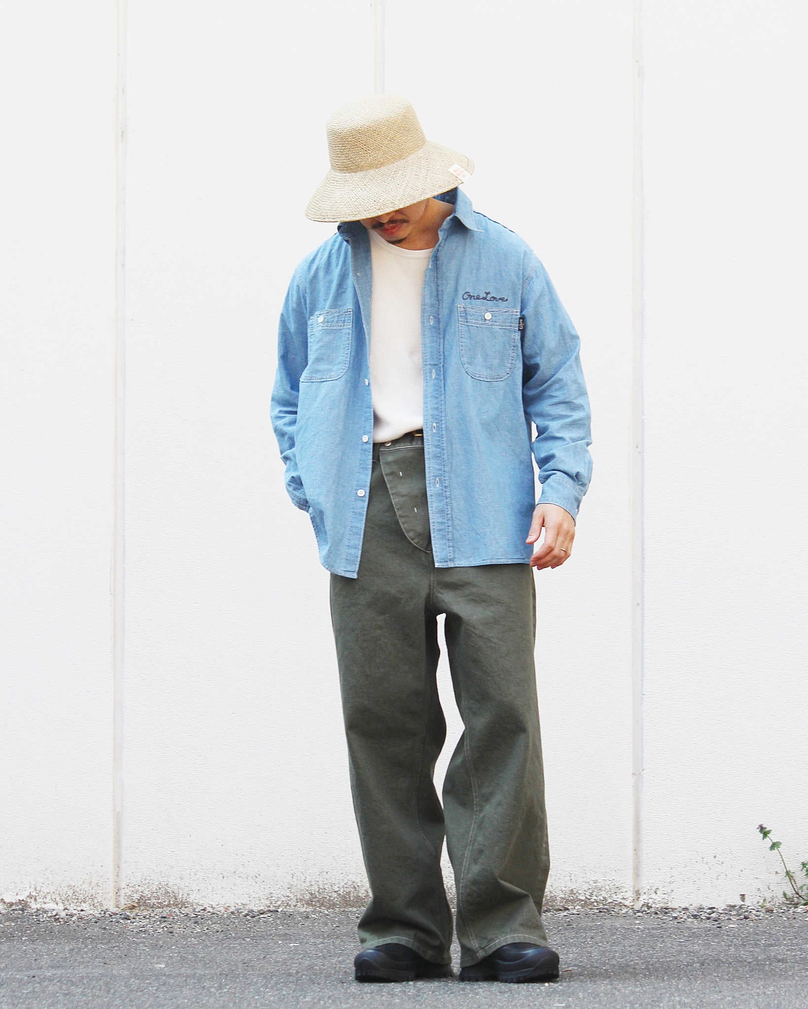 C.M.P,Y シーエムピーワイ / #3 -12oz Denim Pants- 12オンスデニムパンツ (GREEN グリーン)