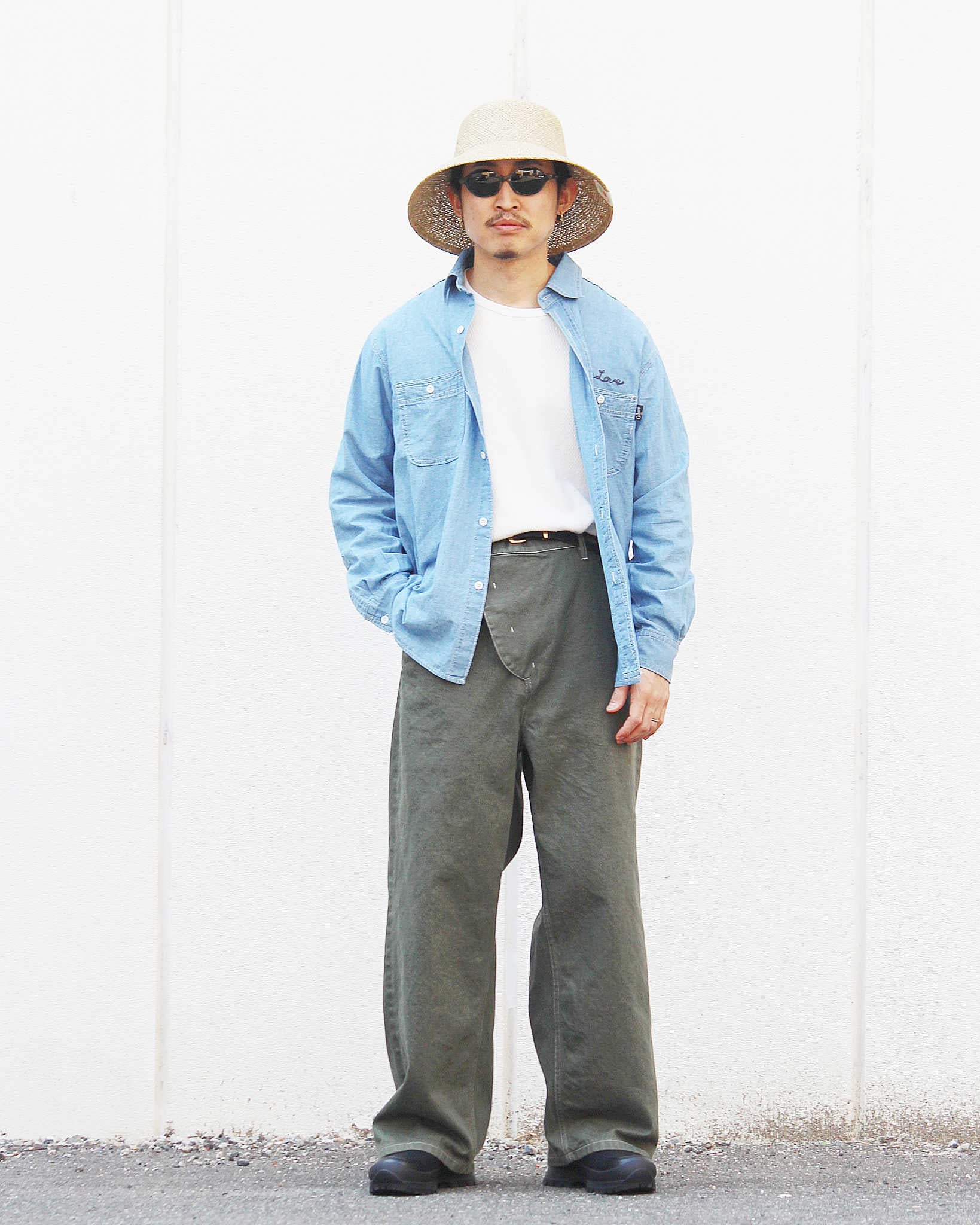 C.M.P,Y シーエムピーワイ / #3 -12oz Denim Pants- 12オンスデニムパンツ (GREEN グリーン)