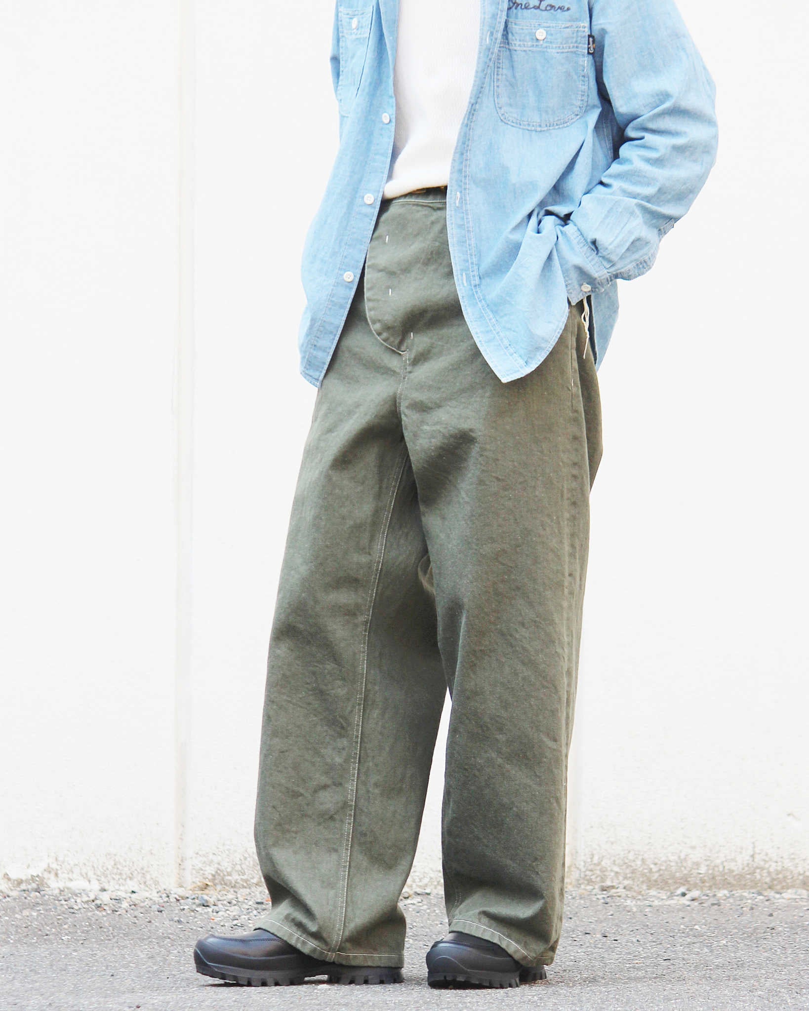 C.M.P,Y シーエムピーワイ / #3 -12oz Denim Pants- 12オンスデニムパンツ (GREEN グリーン)
