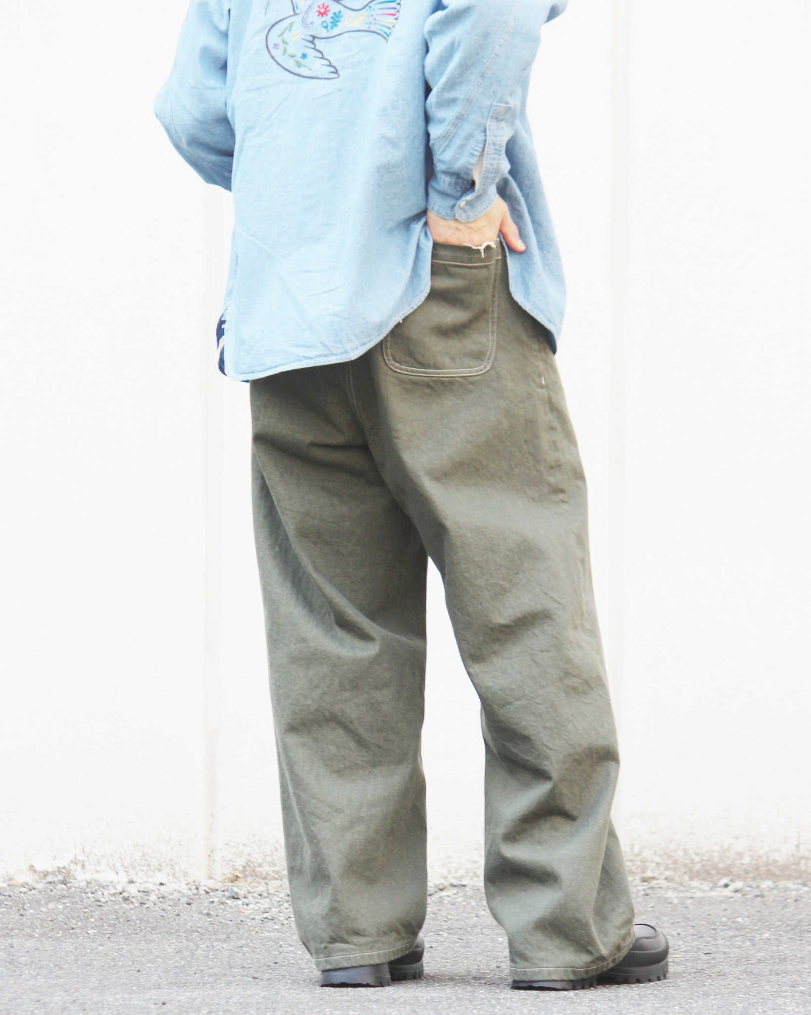 C.M.P,Y シーエムピーワイ / #3 -12oz Denim Pants- 12オンスデニムパンツ (GREEN グリーン)