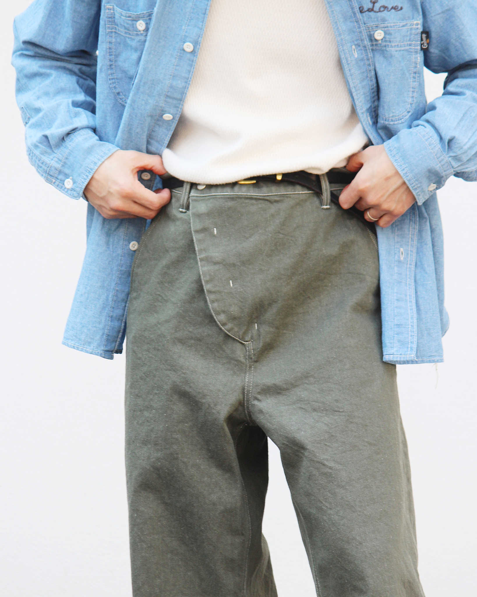C.M.P,Y シーエムピーワイ / #3 -12oz Denim Pants- 12オンスデニムパンツ (GREEN グリーン)