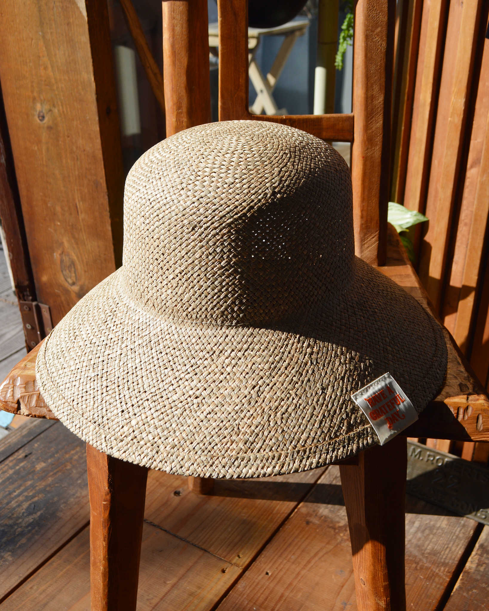 HAVE A GRATEFUL DAY ハブアグレイトフルデイ / STRAW HAT ストローハット(NATURAL ナチュラル)