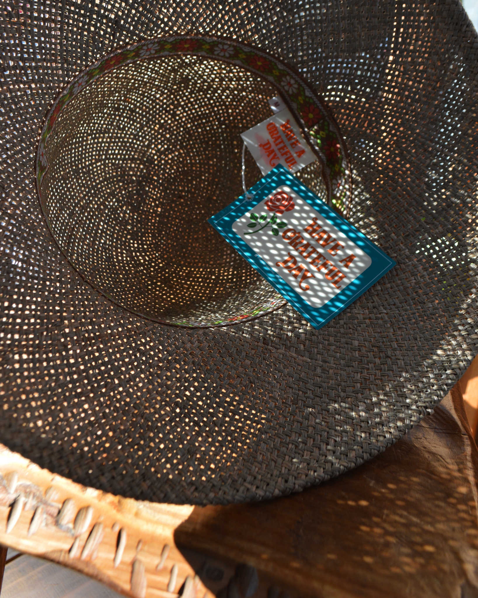 HAVE A GRATEFUL DAY ハブアグレイトフルデイ / STRAW HAT ストローハット(NATURAL ナチュラル)