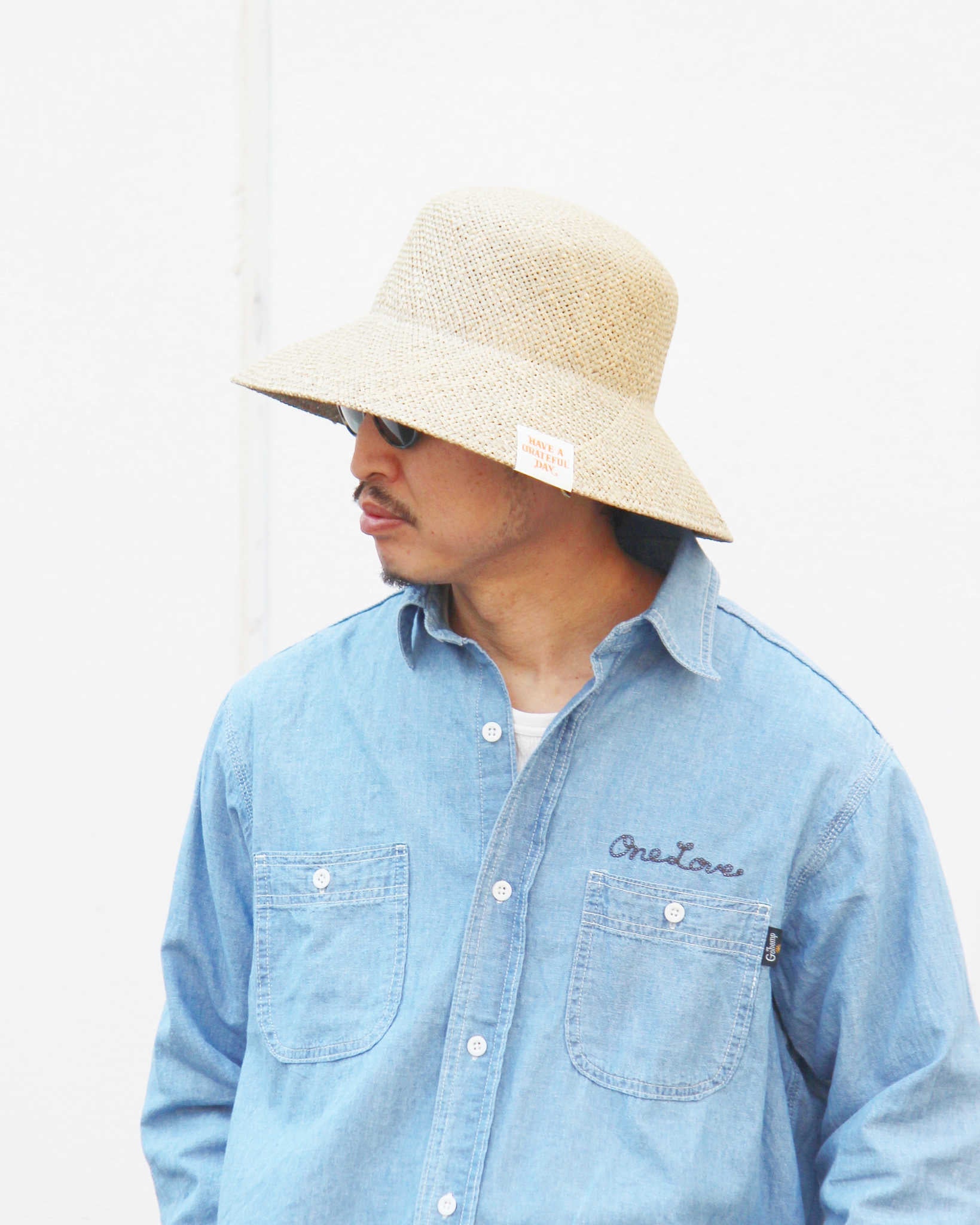 HAVE A GRATEFUL DAY ハブアグレイトフルデイ / STRAW HAT ストローハット(NATURAL ナチュラル)