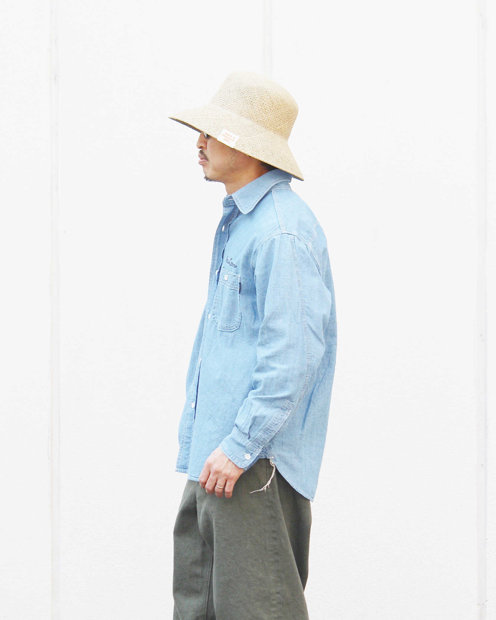GOHEMP ゴーヘンプ / WORK ON SHIRTS ワークオンシャツ (BLUE)