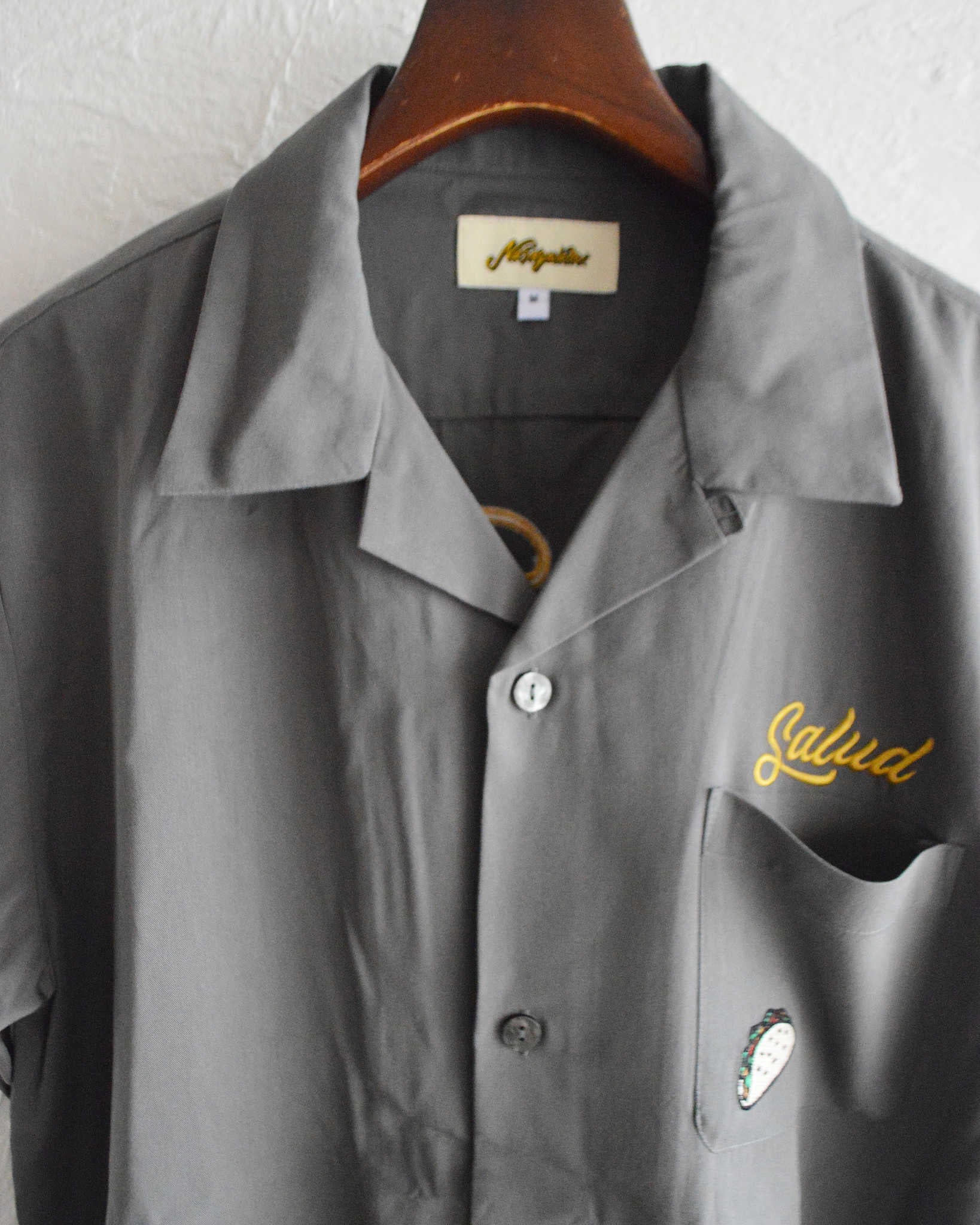 Nasngwam.×VAMOS TACOS ナスングワム バモスタコス / VAMOS SHIRTS バモスシャツ (CHARCOAL チャコール)