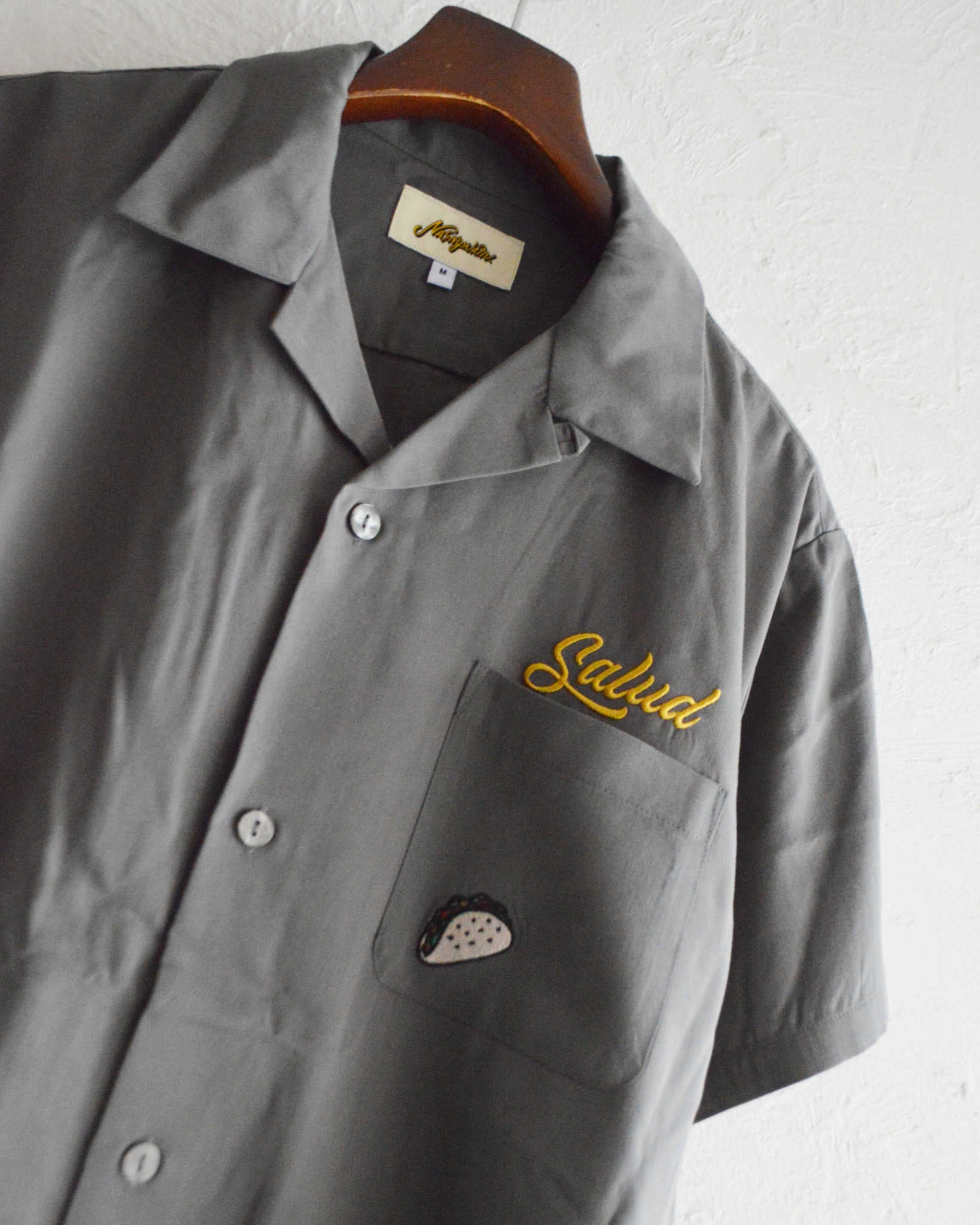 Nasngwam.×VAMOS TACOS ナスングワム バモスタコス / VAMOS SHIRTS バモスシャツ (CHARCOAL チャコール)