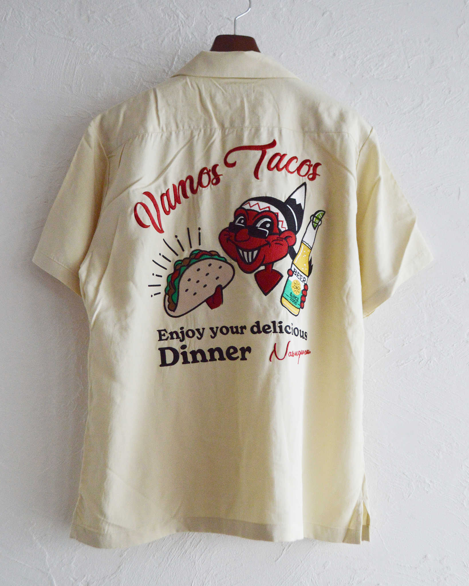 Nasngwam.×VAMOS TACOS ナスングワム バモスタコス / VAMOS SHIRTS バモスシャツ (NATURAL ナチュラル)