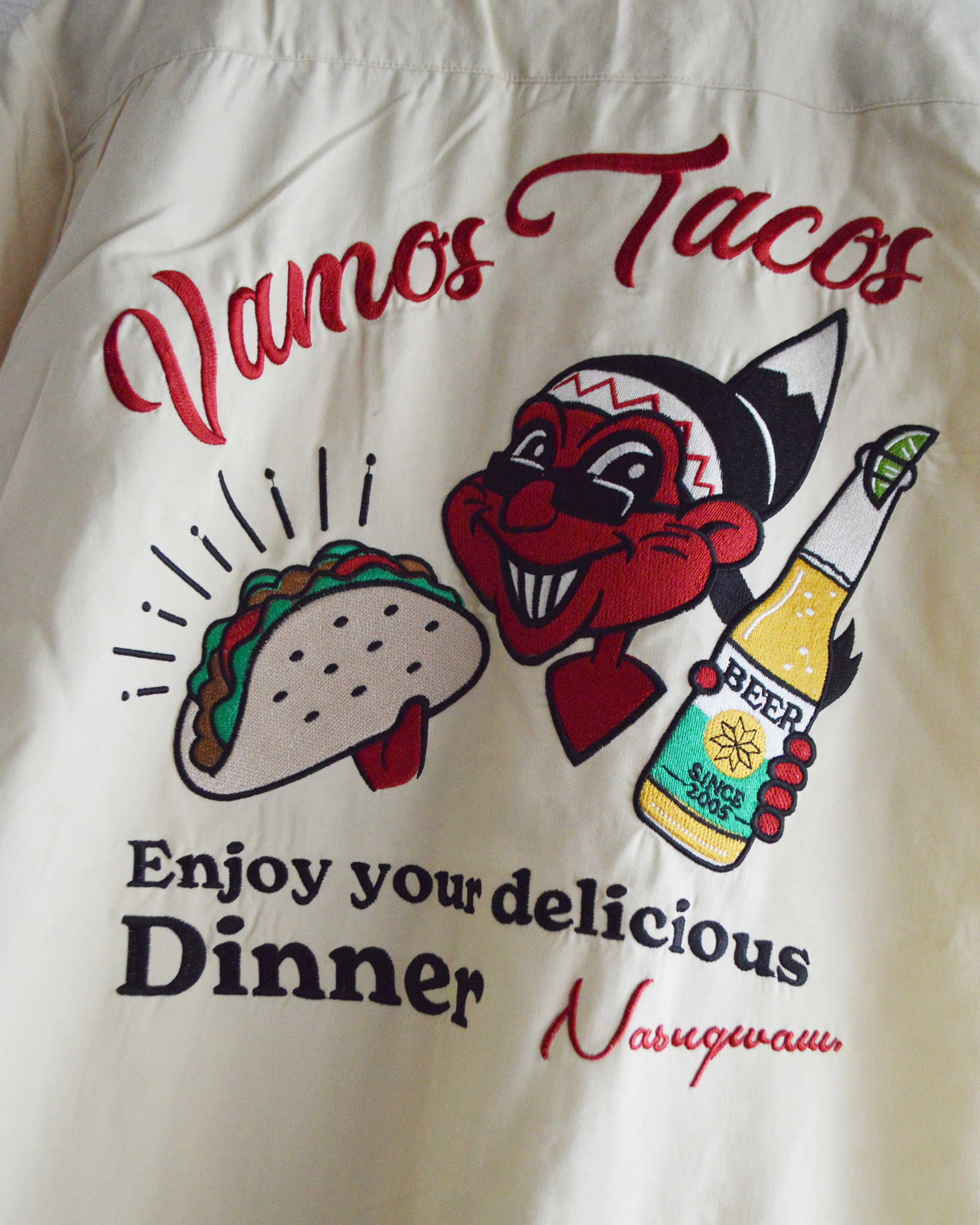 Nasngwam.×VAMOS TACOS ナスングワム バモスタコス / VAMOS SHIRTS バモスシャツ (NATURAL ナチュラル)