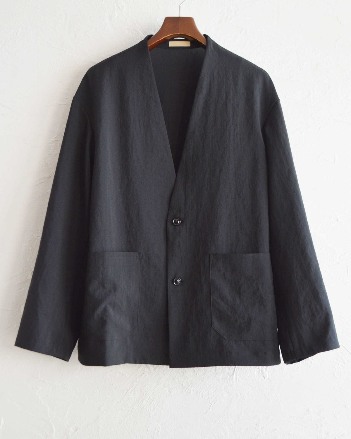LAMOND ラモンド / NO-COLLAR SHARI JACKET ノーカラーシャリ 