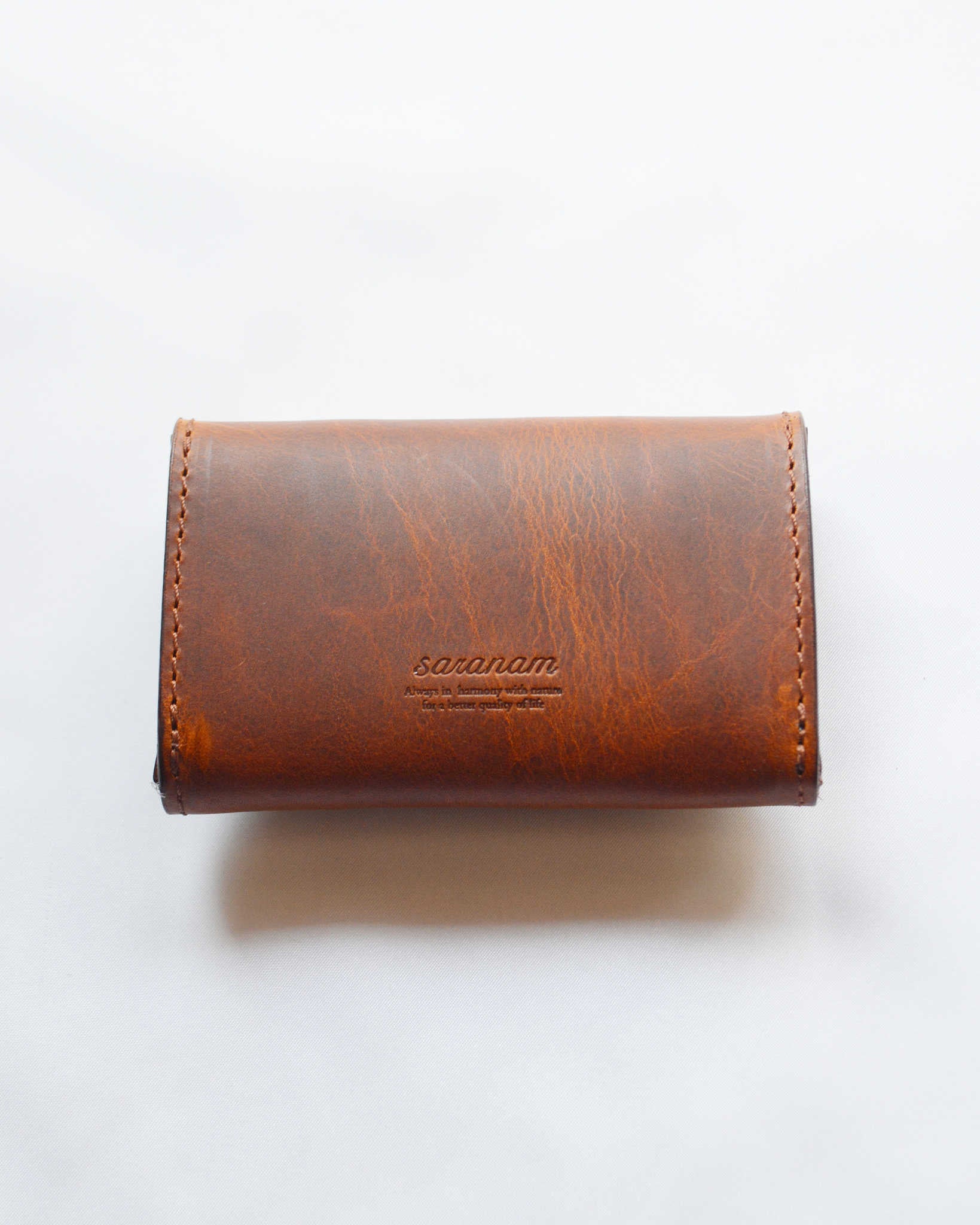 saranam サラナン / レターカードケース (BROWN ブラウン)