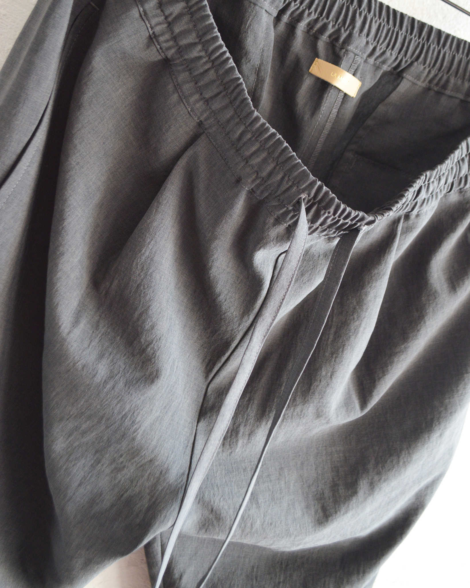 LAMOND ラモンド / SHARI PANTS シャリパンツ (CHAMBRAY BLACK シャンブレーブラック)