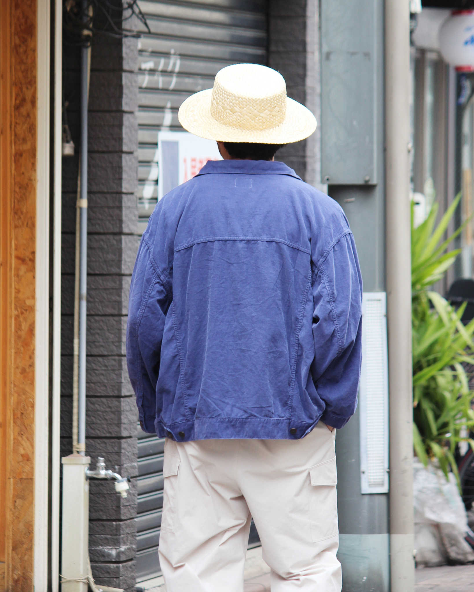 IMPRESTORE インプレストア / MARY マリー | 20W Corduroy Trucker Coat 20ウェールコーデュロイトラッカーコート (NAVY ネイビー)