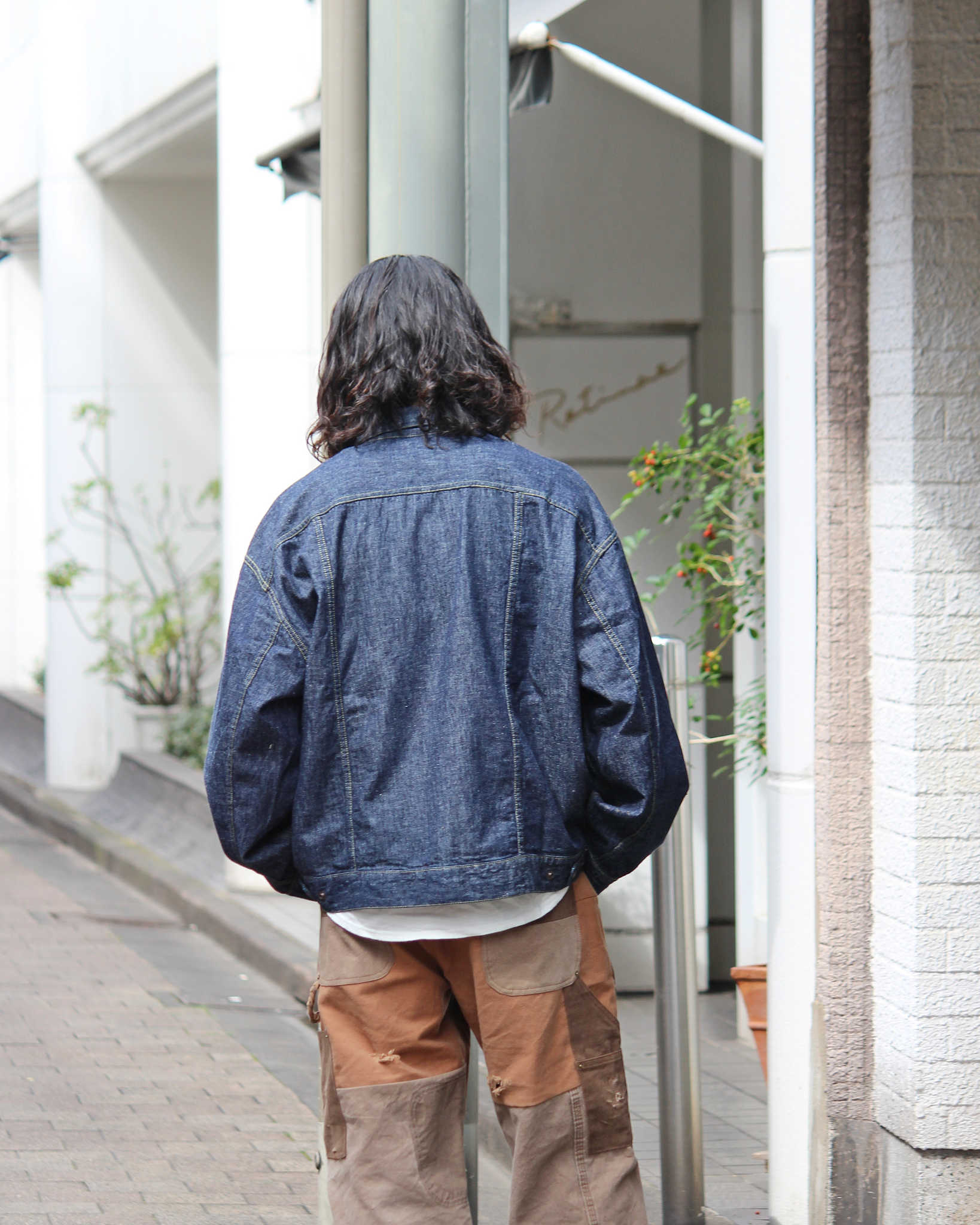 IMPRESTORE インプレストア / Ginny ジニー | 6.5ozZIP JACKET 6.5オンスジップジャケット (BLUE DENIM ONE WASH ブルーデニムワンウォッシュ)
