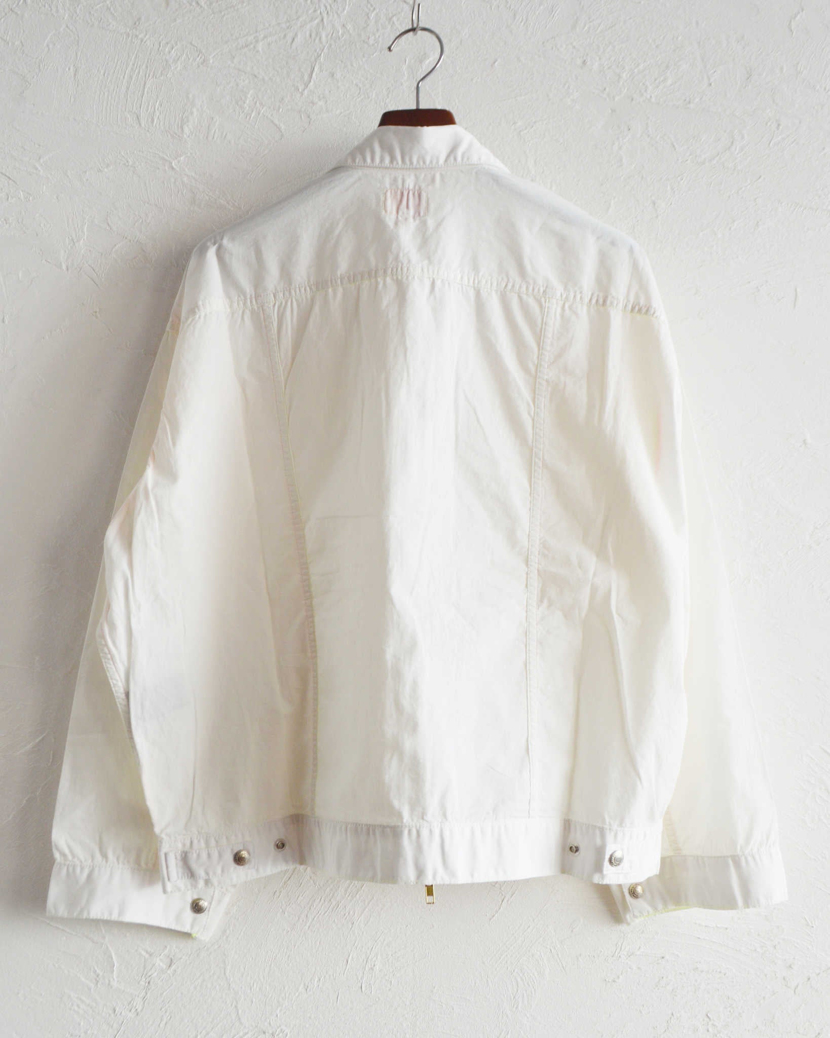 IMPRESTORE インプレストア / Ginny ジニー | ZIP JACKET ジップジャケット (WHITE POPLIN ホワイト)