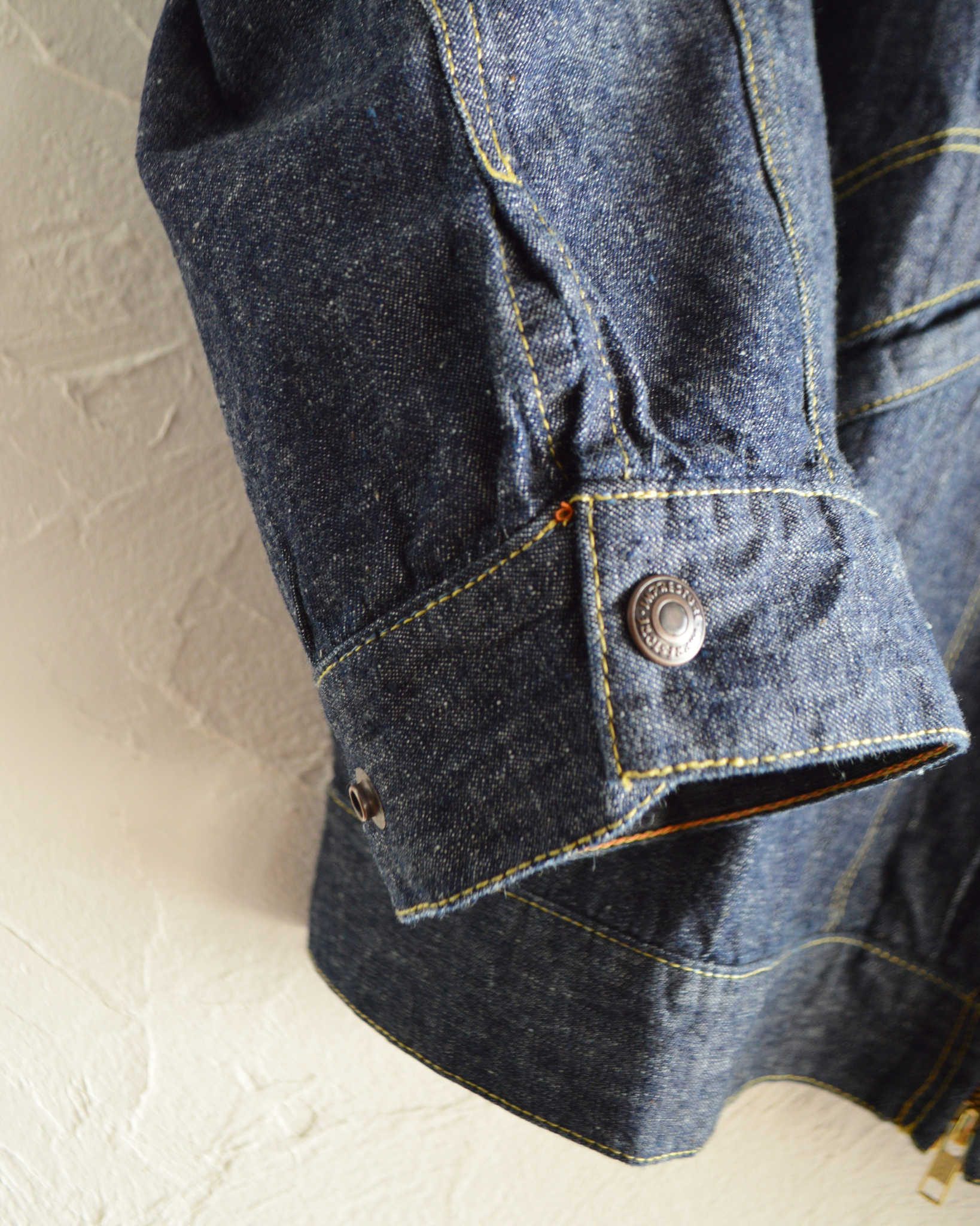 IMPRESTORE インプレストア / Ginny ジニー | 6.5ozZIP JACKET 6.5オンスジップジャケット (BLUE DENIM ONE WASH ブルーデニムワンウォッシュ)