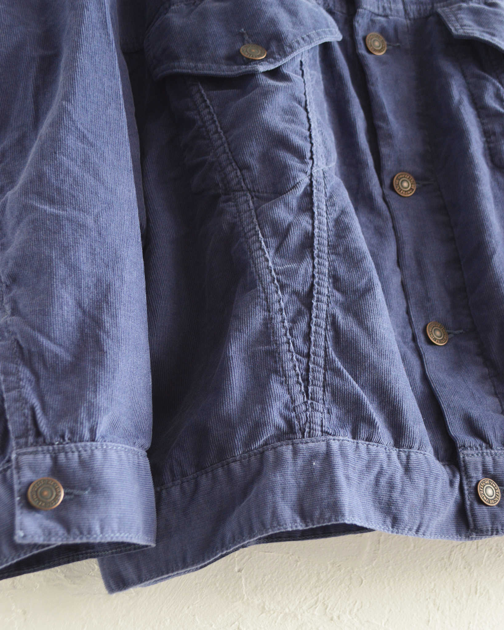 IMPRESTORE インプレストア / MARY マリー | 20W Corduroy Trucker Coat 20ウェールコーデュロイトラッカーコート (NAVY ネイビー)