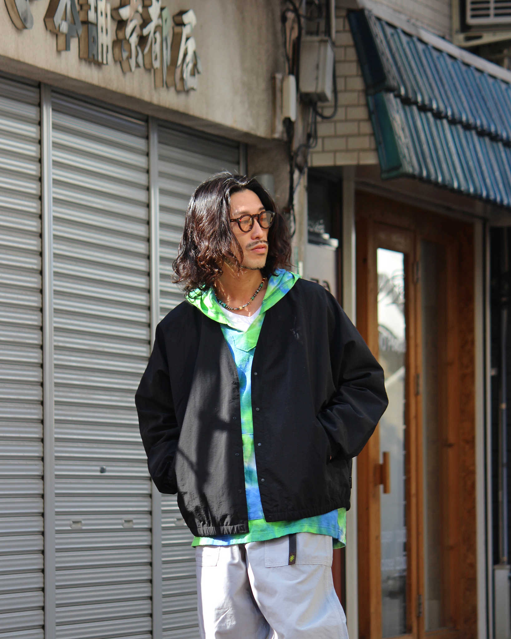 AXESQUIN アクシーズクイーン / CLASSIC WIND CARDIGAN LT クラシックウィンドカーディガンライト (BLACK ブラック)