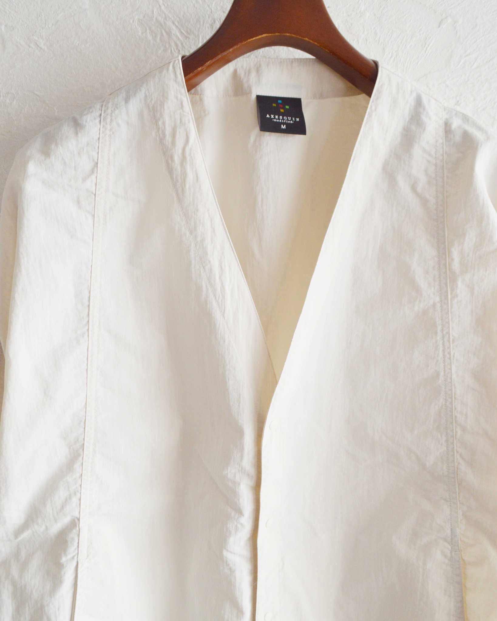 AXESQUIN アクシーズクイーン / CLASSIC WIND CARDIGAN LT クラシックウィンドカーディガンライト (WHITE ホワイト)