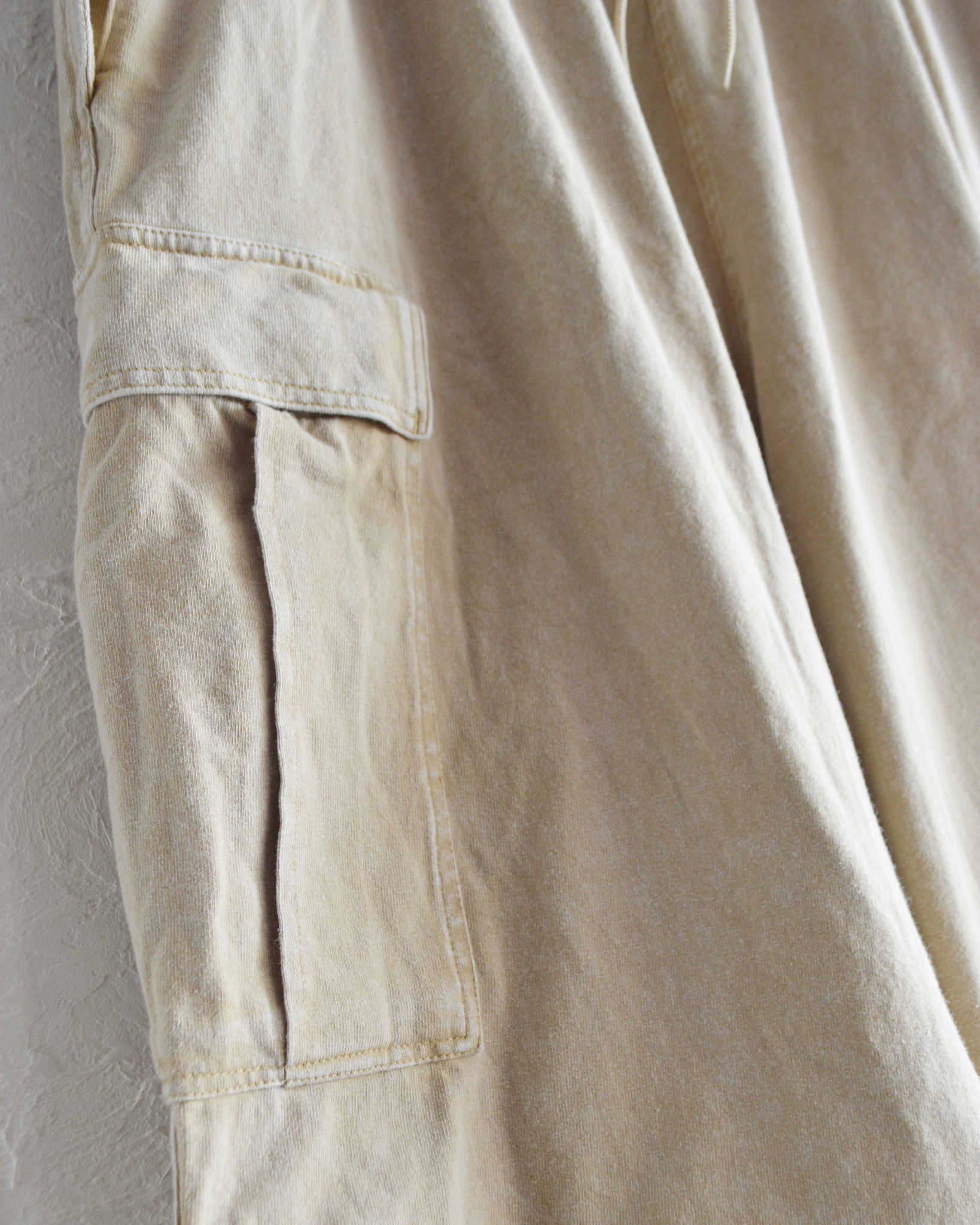 IMPRESTORE インプレストア / RANDY t-cloth V.D ランディー | Easy Trousers イージートラウザーズ (FADED IVORY フェイデットアイボリー)