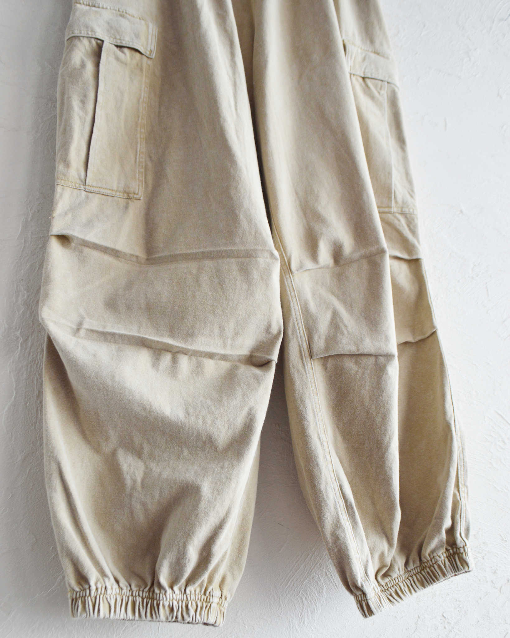 IMPRESTORE インプレストア / RANDY t-cloth V.D ランディー | Easy Trousers イージートラウザーズ (FADED IVORY フェイデットアイボリー)