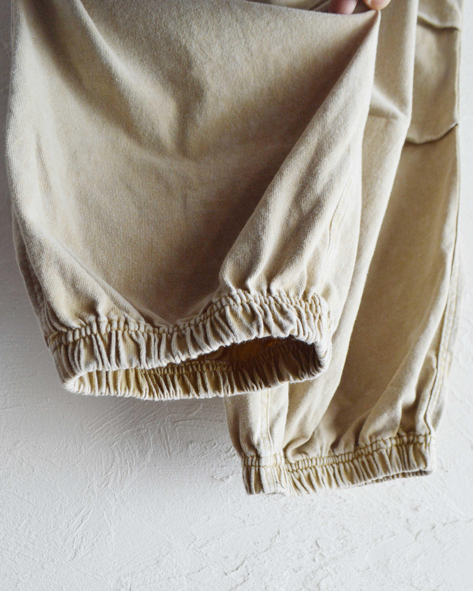 IMPRESTORE インプレストア / RANDY t-cloth V.D ランディー | Easy Trousers イージートラウザーズ (FADED IVORY フェイデットアイボリー)