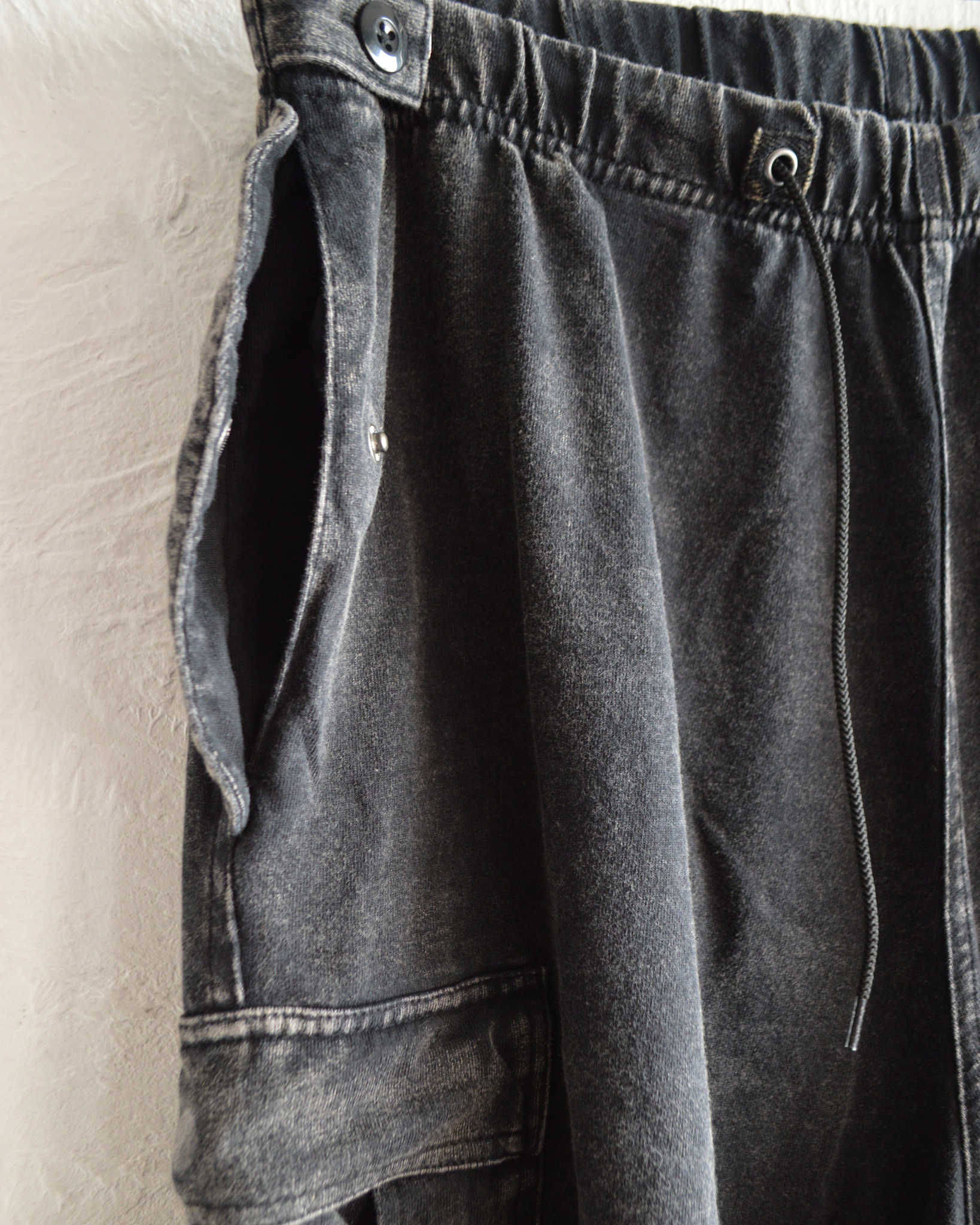 IMPRESTORE インプレストア / RANDY t-cloth V.D ランディー | Easy Trousers イージートラウザーズ (FADED BLACK フェイデットブラック)