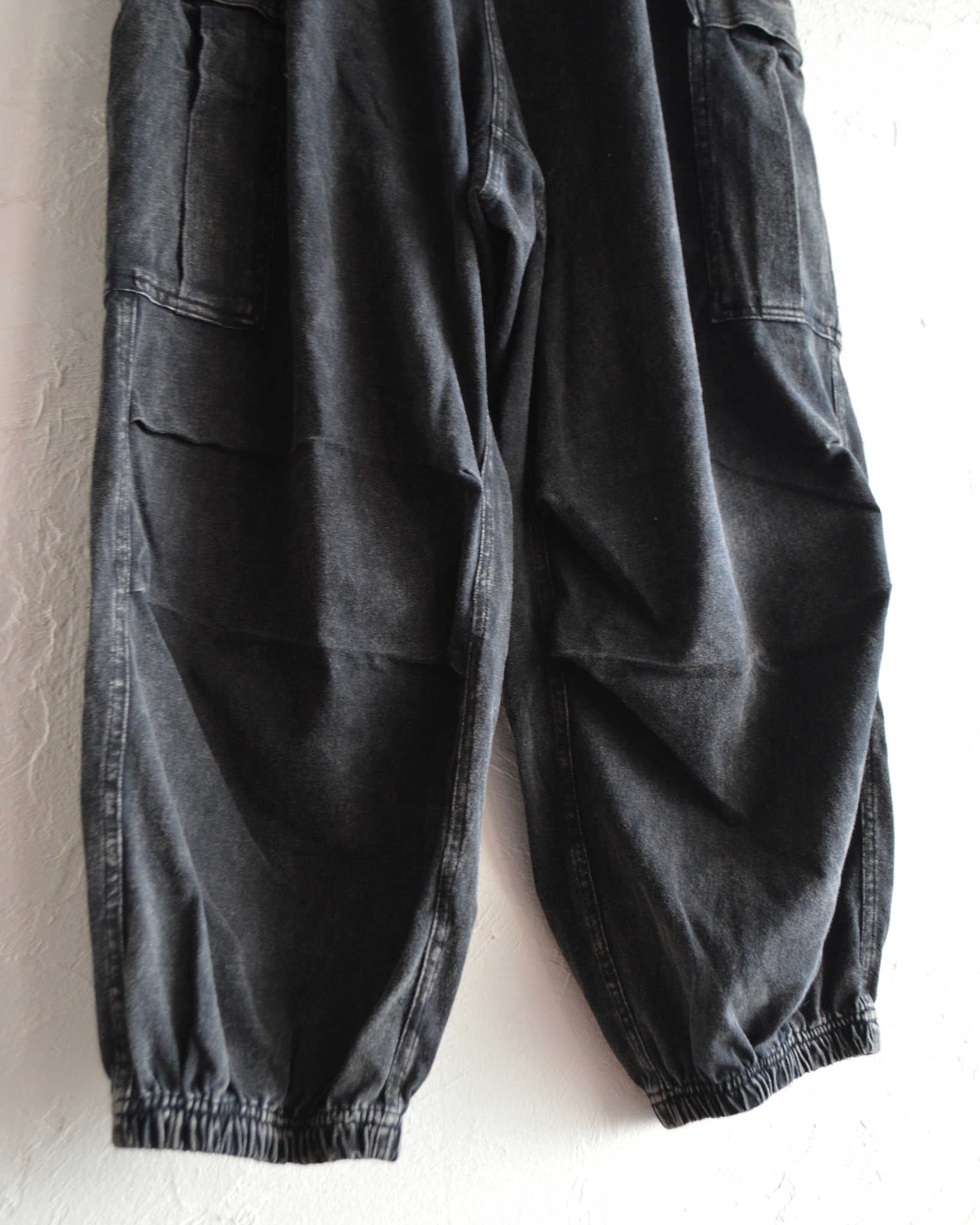 IMPRESTORE インプレストア / RANDY t-cloth V.D ランディー | Easy Trousers イージートラウザーズ (FADED BLACK フェイデットブラック)