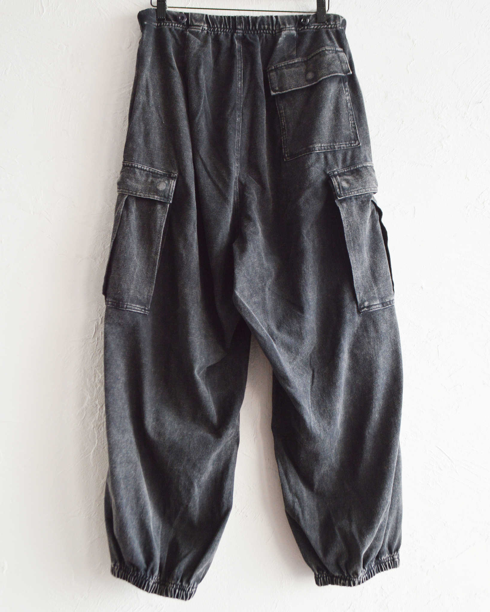 IMPRESTORE インプレストア / RANDY t-cloth V.D ランディー | Easy Trousers イージートラウザーズ (FADED BLACK フェイデットブラック)