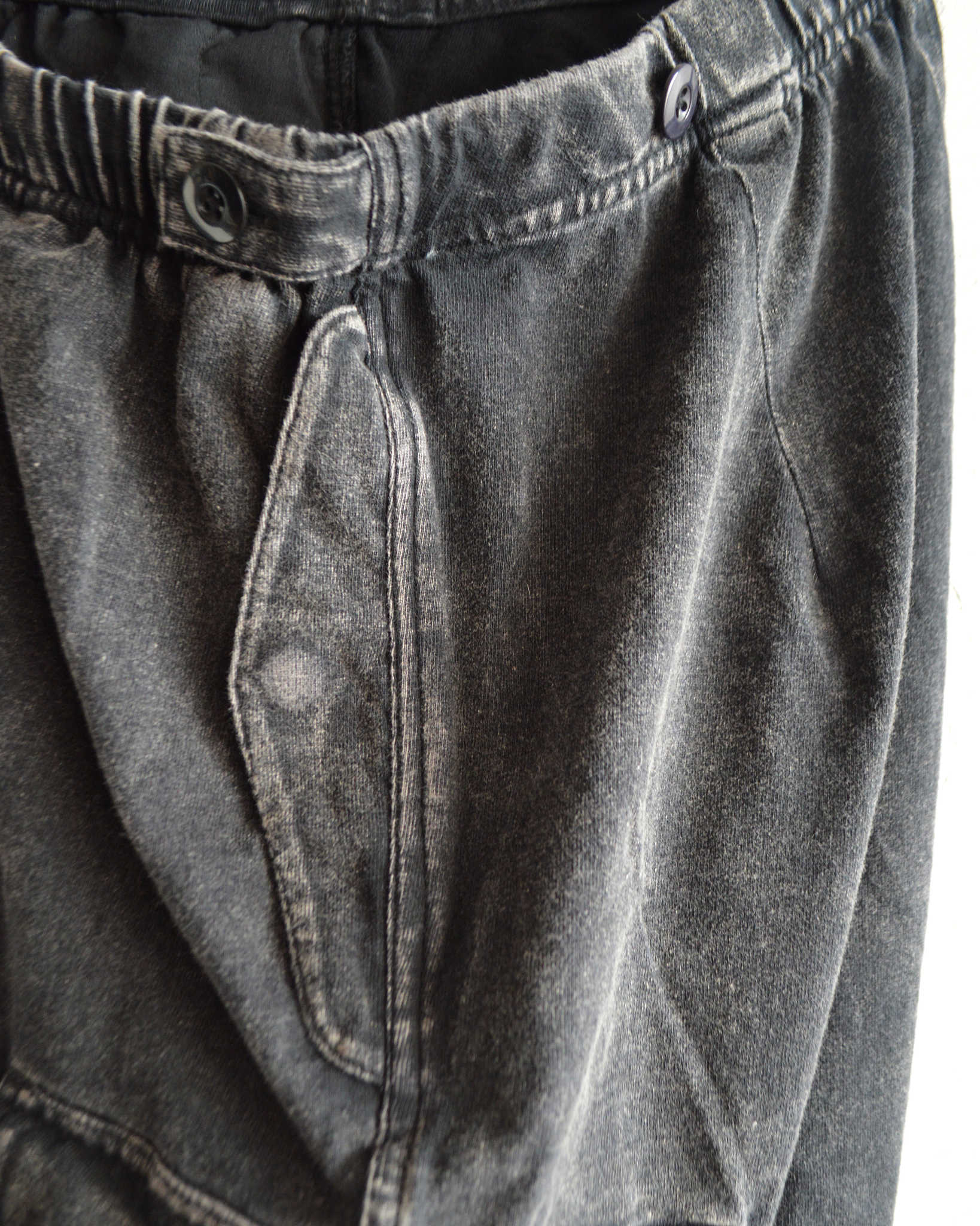 IMPRESTORE インプレストア / RANDY t-cloth V.D ランディー | Easy Trousers イージートラウザーズ (FADED BLACK フェイデットブラック)
