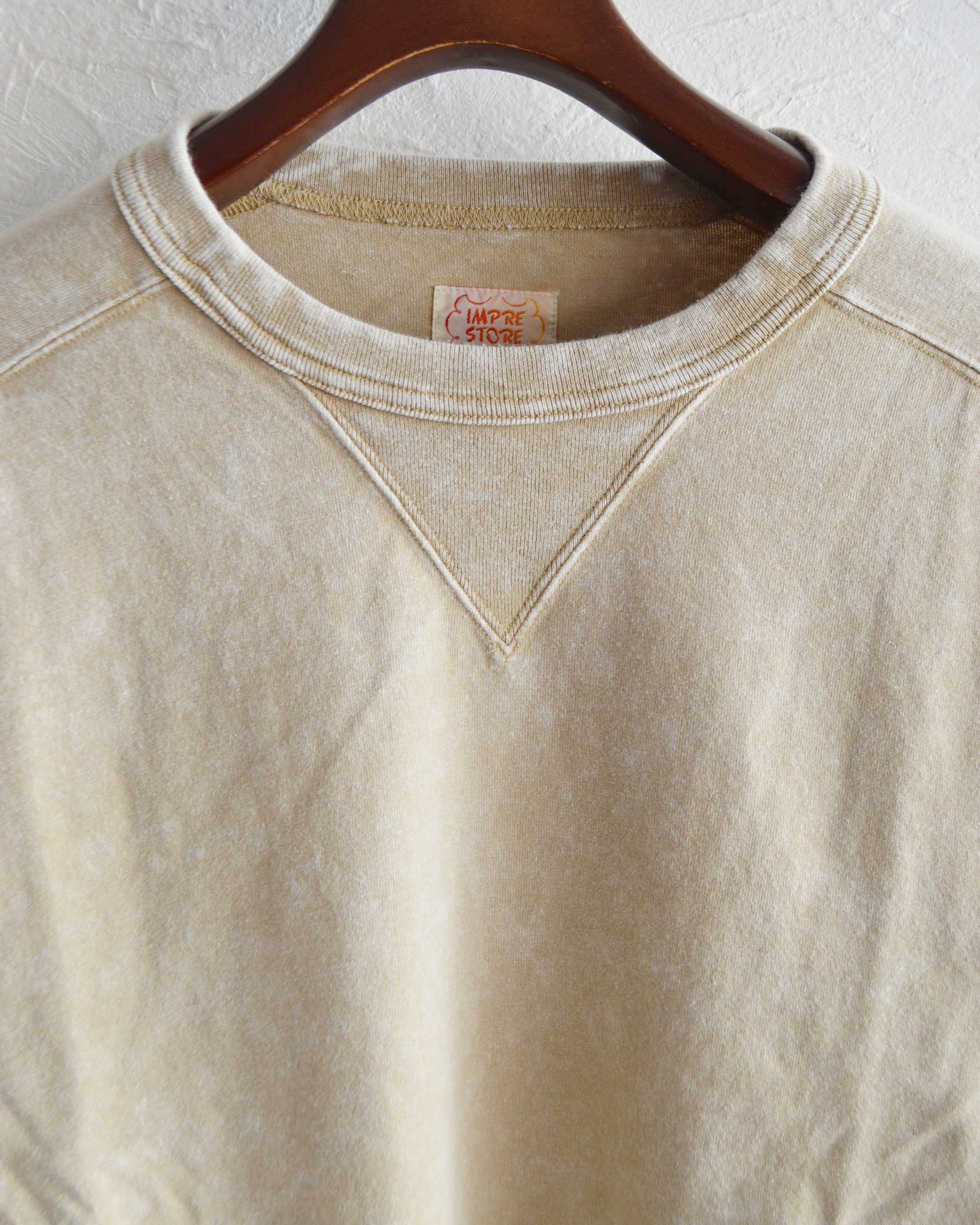 IMPRESTORE インプレストア / Harold t-cloth V.D ハロルド | Freedom LongSleeve Tshirt フリーダムロングスリーブティー (FADED IVORY フェイデットアイボリー)