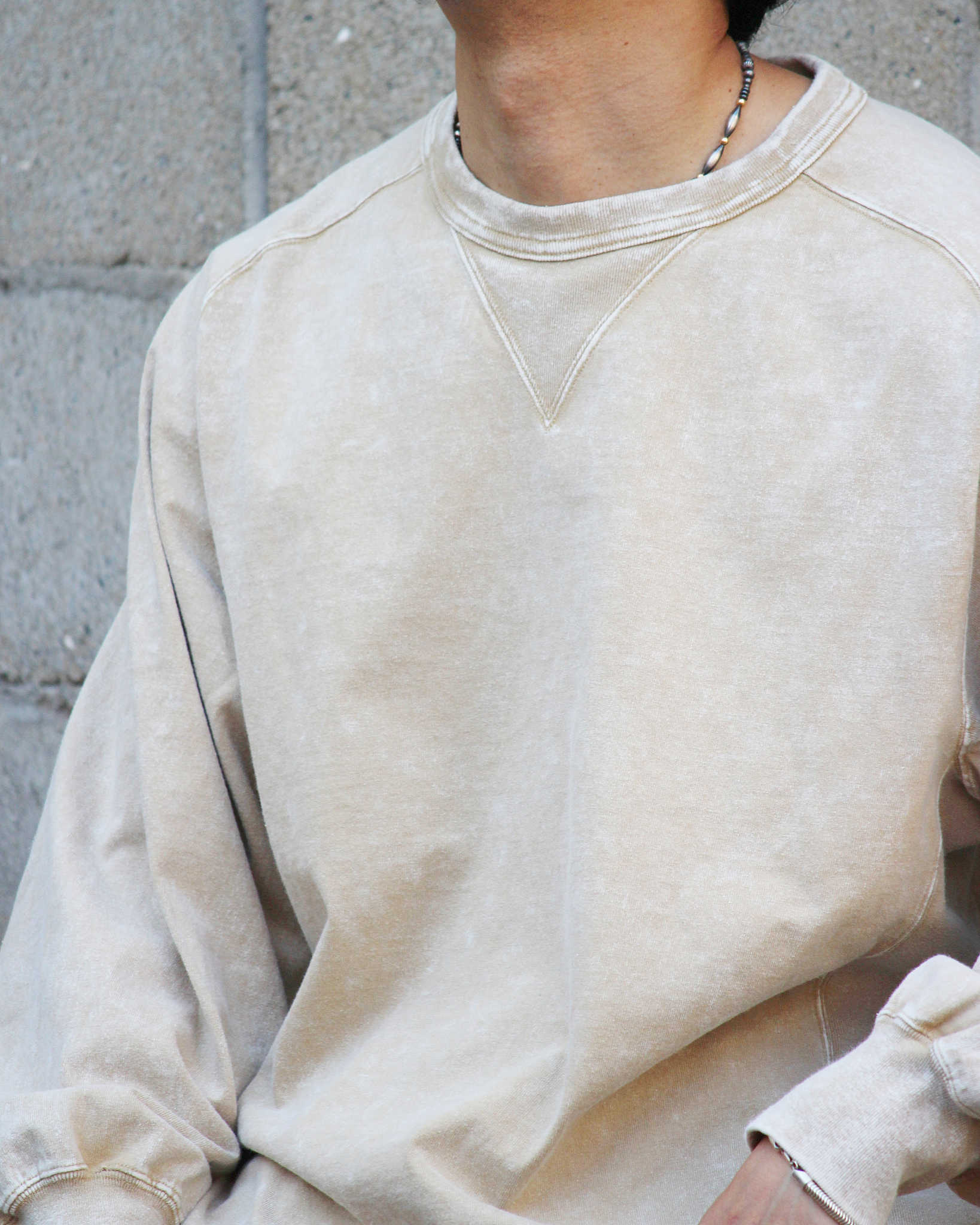 IMPRESTORE インプレストア / Harold t-cloth V.D ハロルド | Freedom LongSleeve Tshirt フリーダムロングスリーブティー (FADED IVORY フェイデットアイボリー)