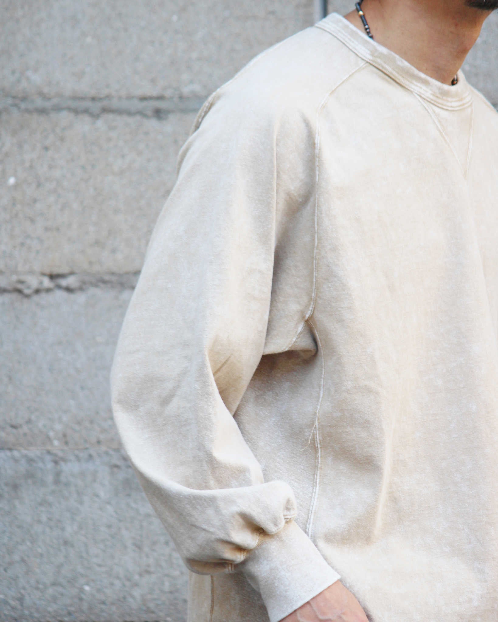 IMPRESTORE インプレストア / Harold t-cloth V.D ハロルド | Freedom LongSleeve Tshirt フリーダムロングスリーブティー (FADED IVORY フェイデットアイボリー)
