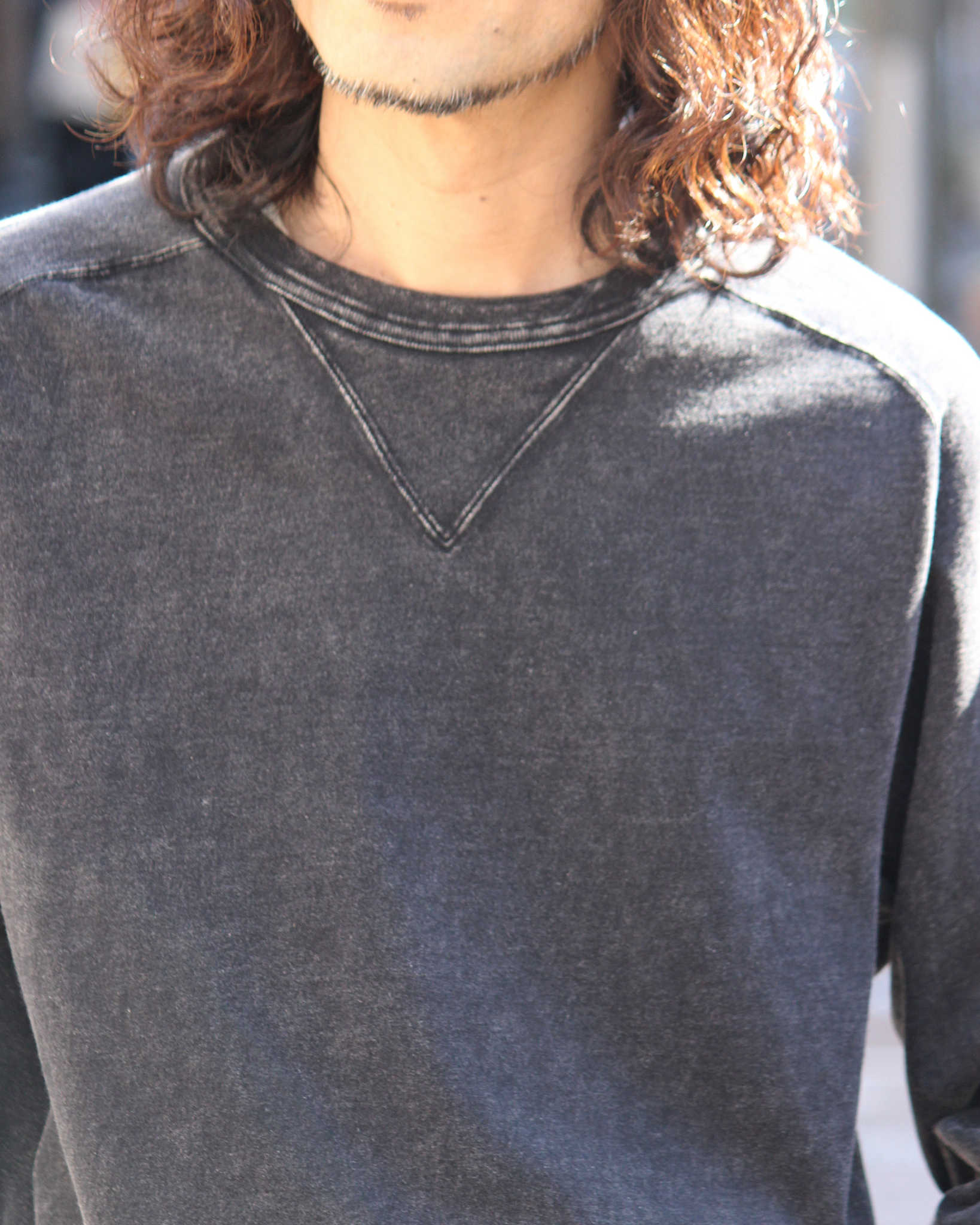 IMPRESTORE インプレストア / Harold t-cloth V.D ハロルド | Freedom LongSleeve Tshirt フリーダムロングスリーブティー (FADED BLACK フェイデットブラック)