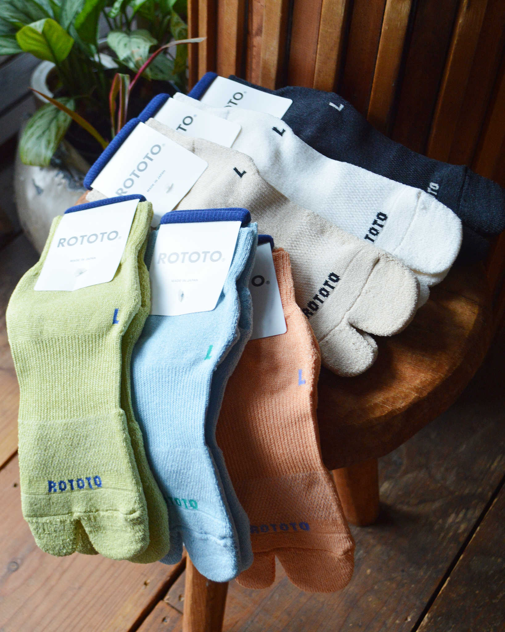 ROTOTO ロトト / WASHI TABI PILE ANKLE SOCKS ワシタビパイルソックス