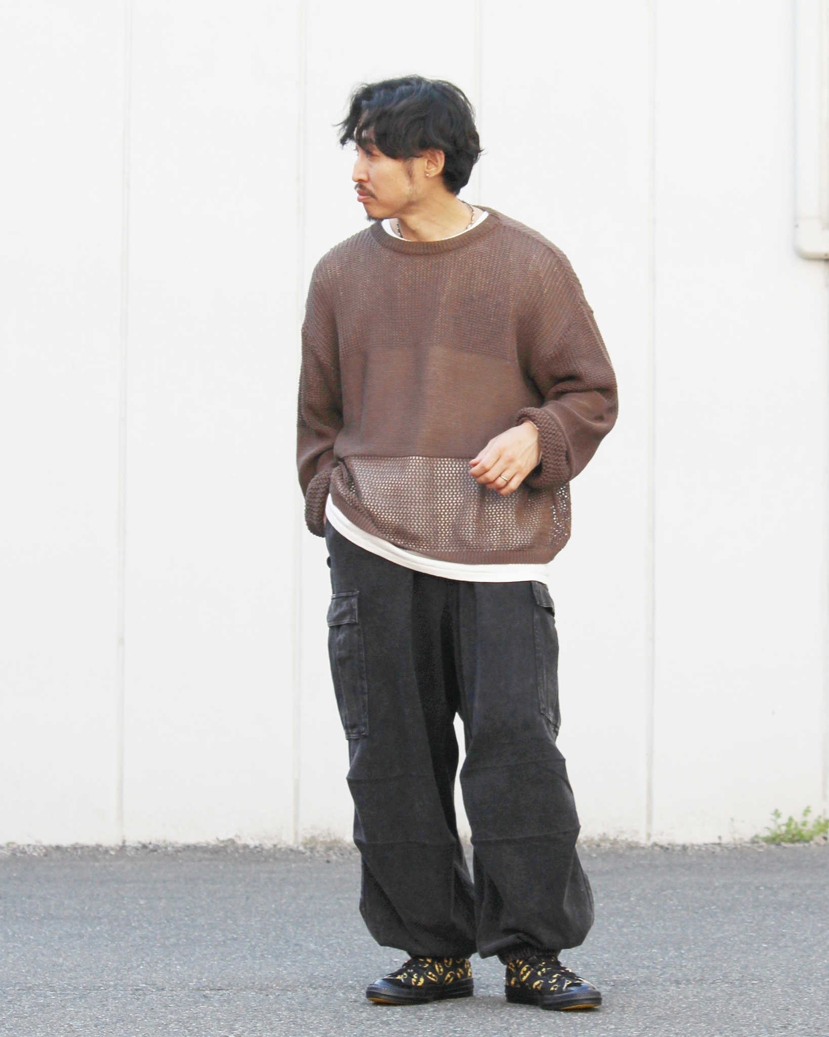 IMPRESTORE インプレストア / RANDY t-cloth V.D ランディー | Easy Trousers イージートラウザーズ (FADED BLACK フェイデットブラック)