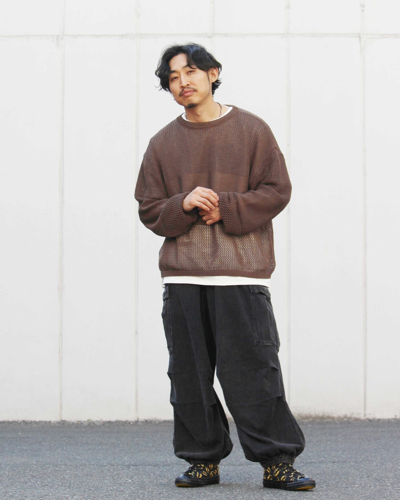 IMPRESTORE インプレストア / RANDY t-cloth V.D ランディー | Easy Trousers イージートラウザーズ (FADED BLACK フェイデットブラック)