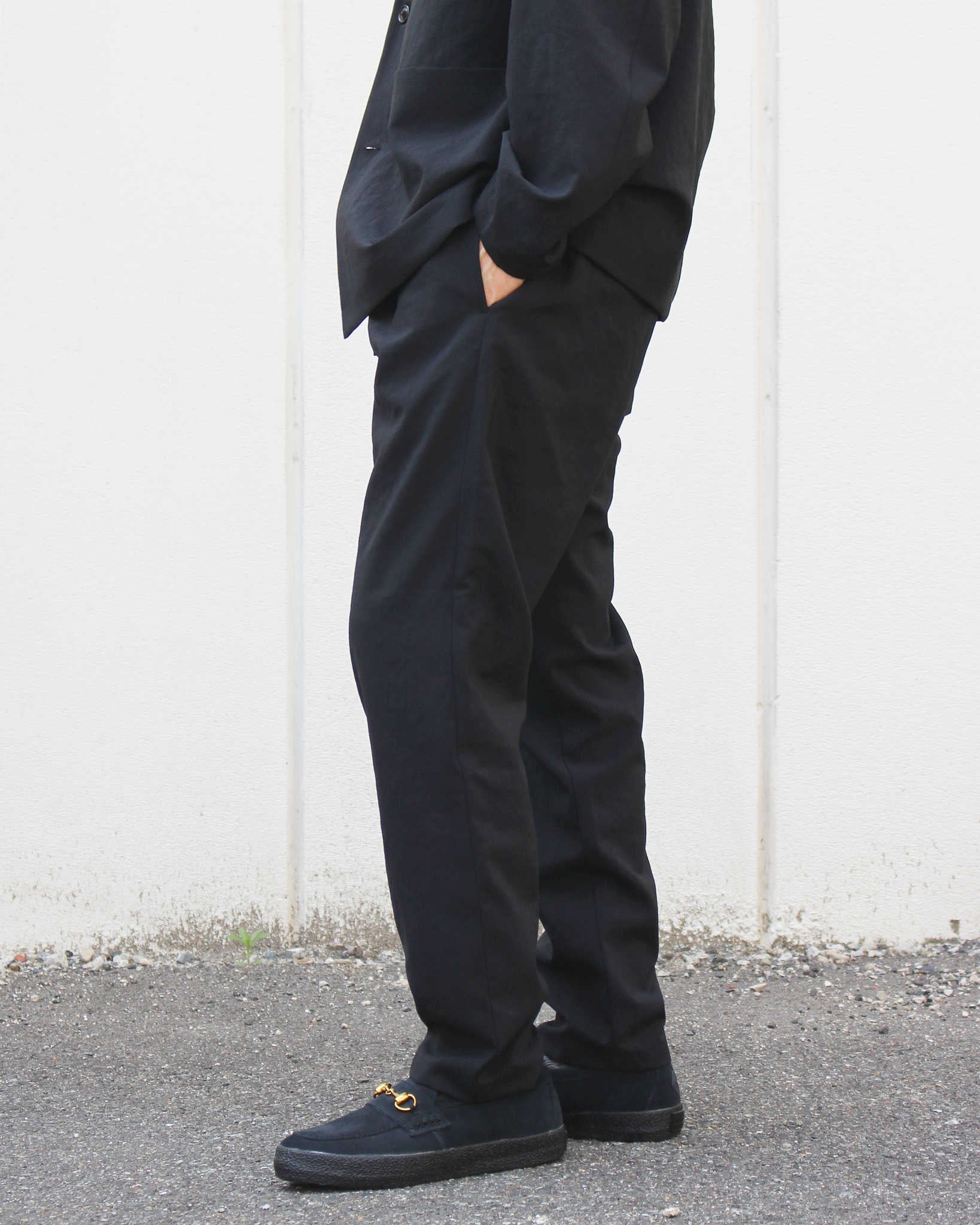 LAMOND ラモンド / SHARI PANTS シャリパンツ (BLACK ブラック)