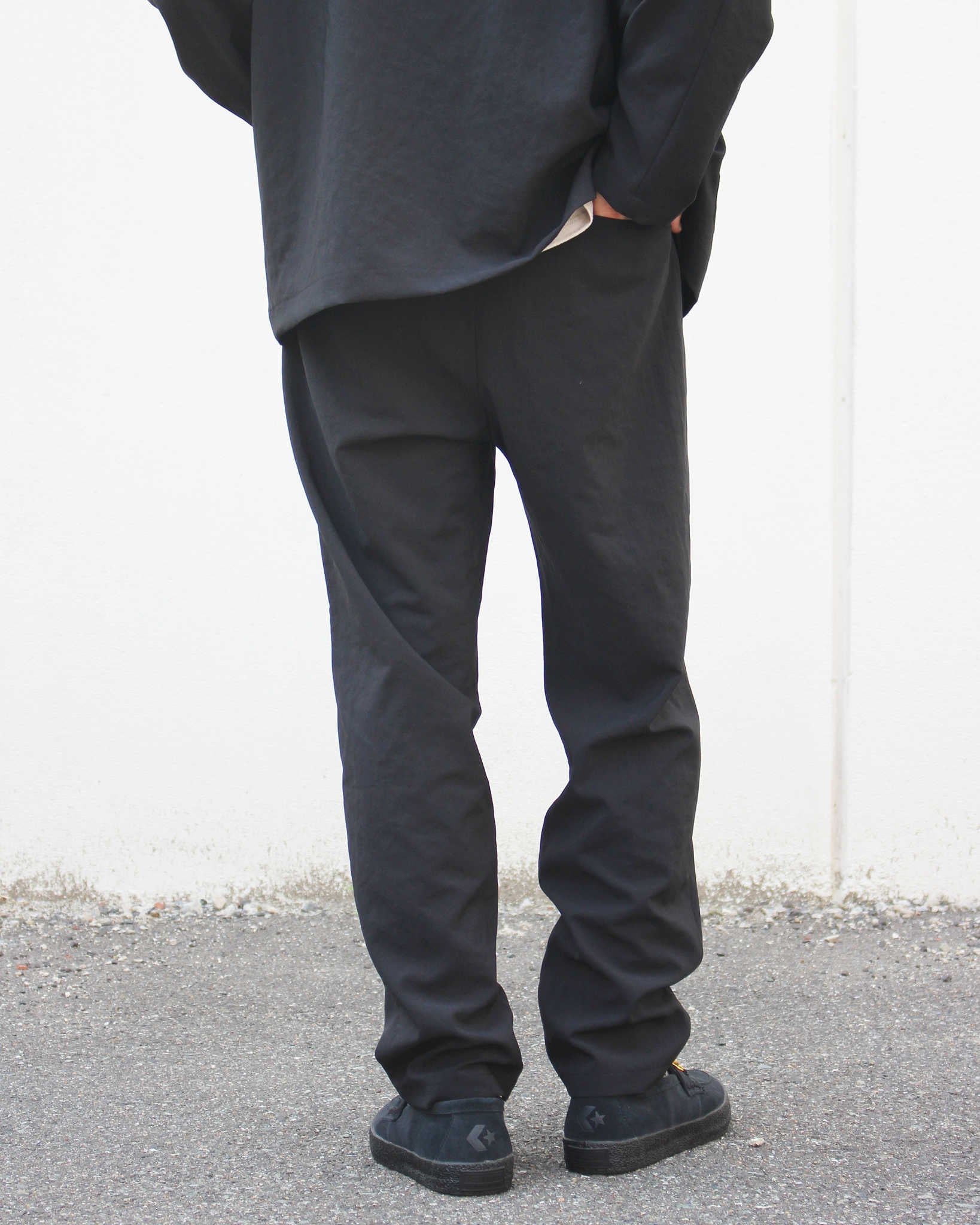 LAMOND ラモンド / SHARI PANTS シャリパンツ (BLACK ブラック)