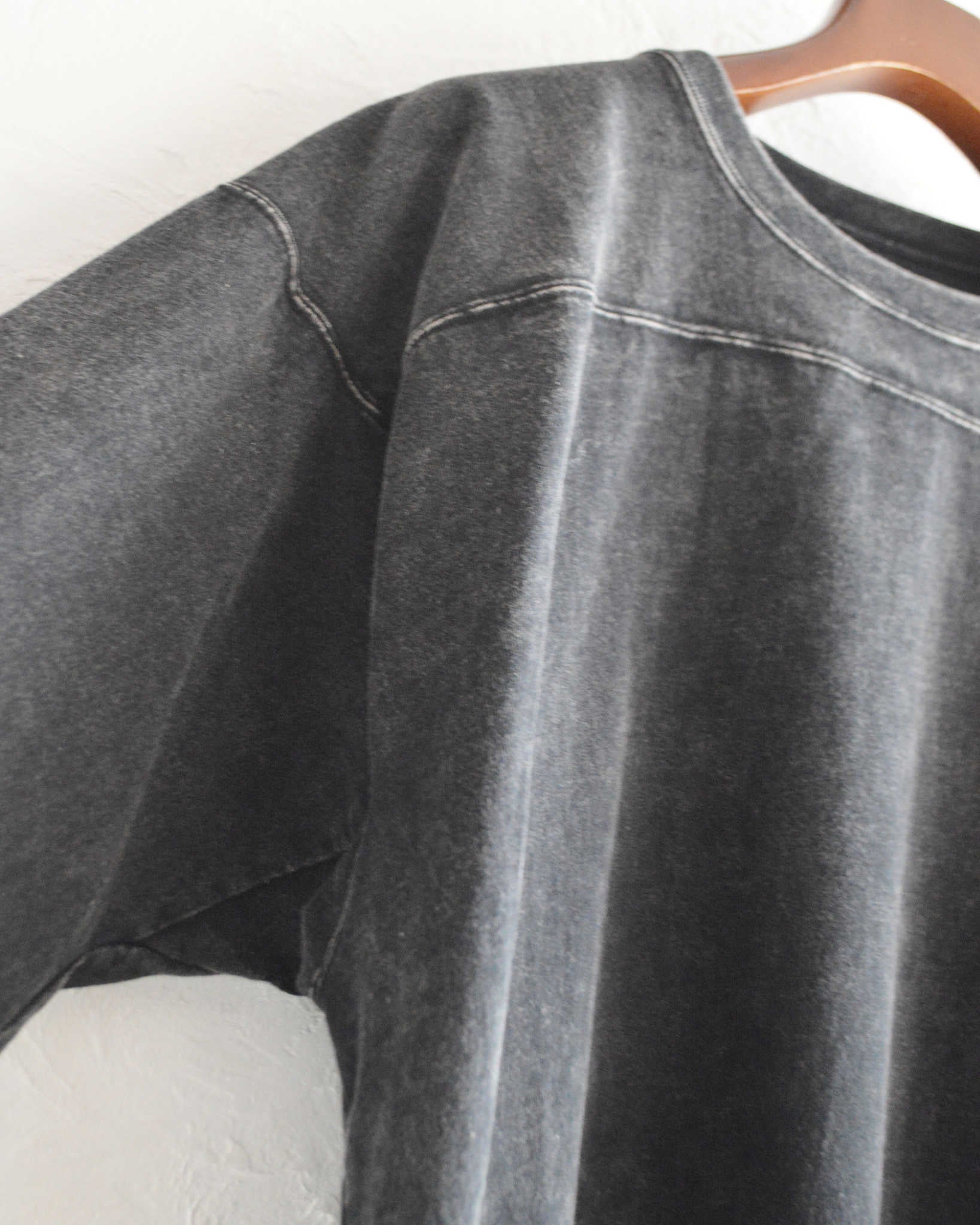 IMPRESTORE インプレストア / Sonya t-clote V.D ソンヤ | Football Half sleeve フットボールハーフスリーブ (FADED BLACK フェーデットブラック)