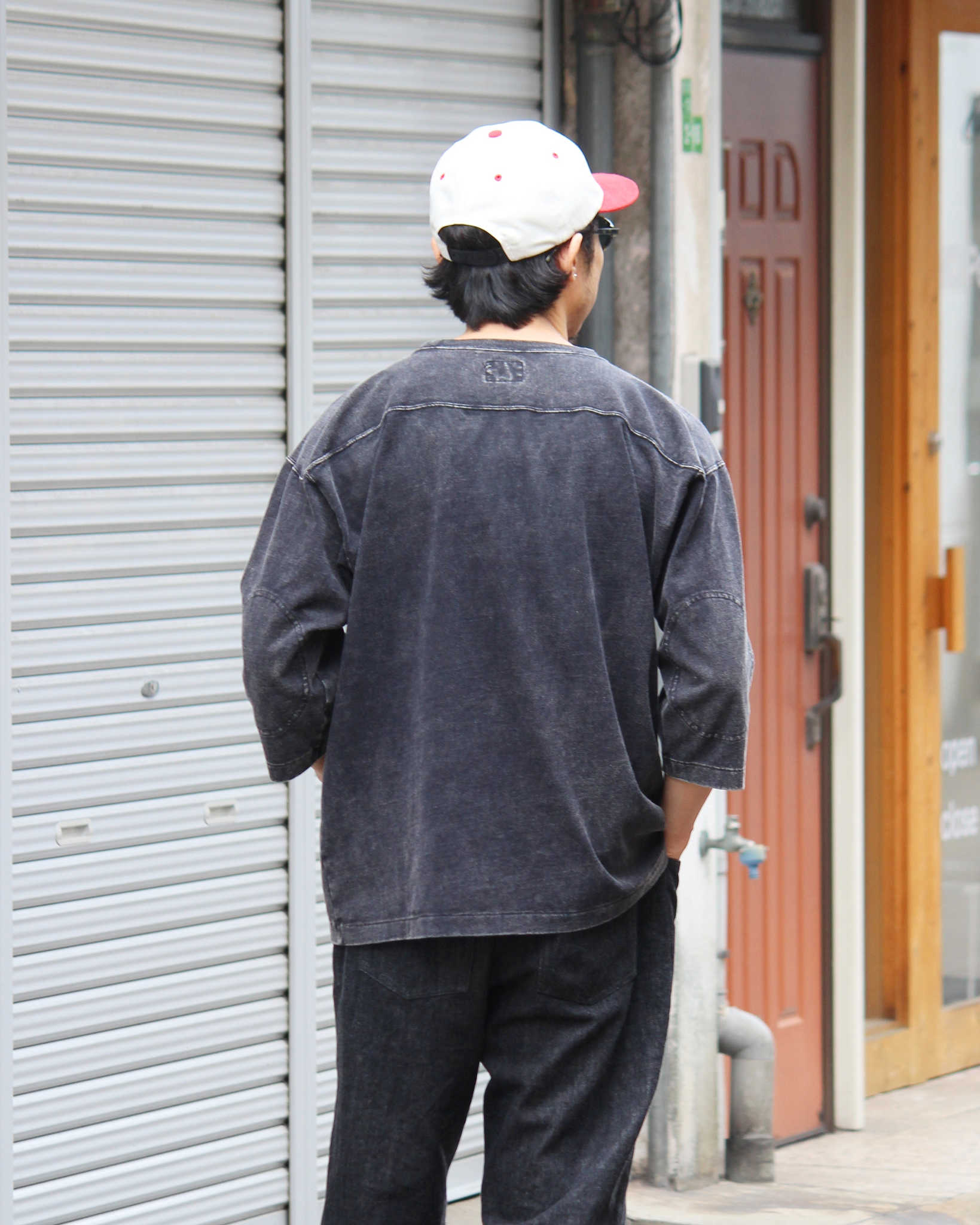 IMPRESTORE インプレストア / Sonya t-clote V.D ソンヤ | Football Half sleeve フットボールハーフスリーブ (FADED BLACK フェーデットブラック)