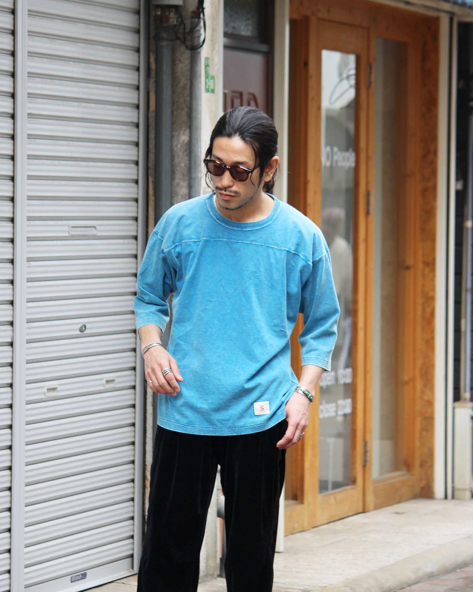 IMPRESTORE インプレストア / Sonya t-clote V.D ソンヤ | Football Half sleeve フットボールハーフスリーブ (FADED TURQUOIS フェーデットターコイズ)