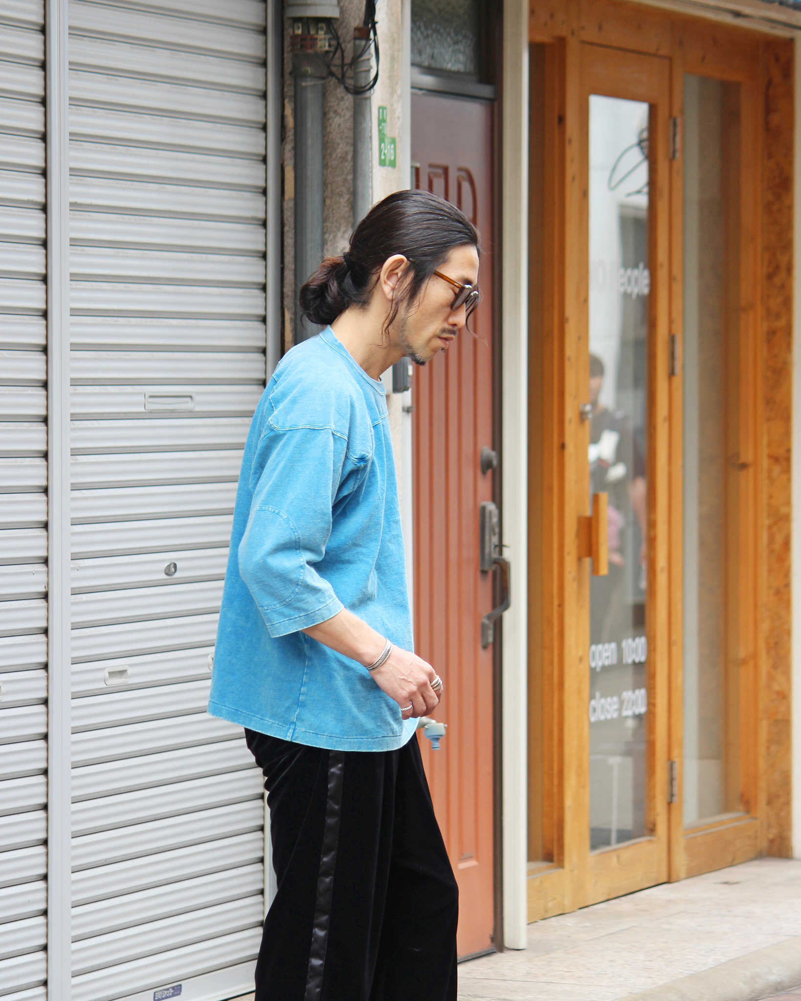 IMPRESTORE インプレストア / Sonya t-clote V.D ソンヤ | Football Half sleeve フットボールハーフスリーブ (FADED TURQUOIS フェーデットターコイズ)