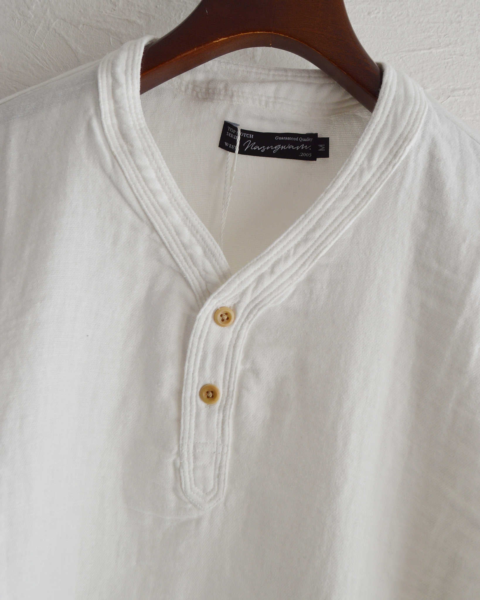 Nasngwam. ナスングワム / VAGRANT SHIRTS バグラントシャツ (WHITE ホワイト)