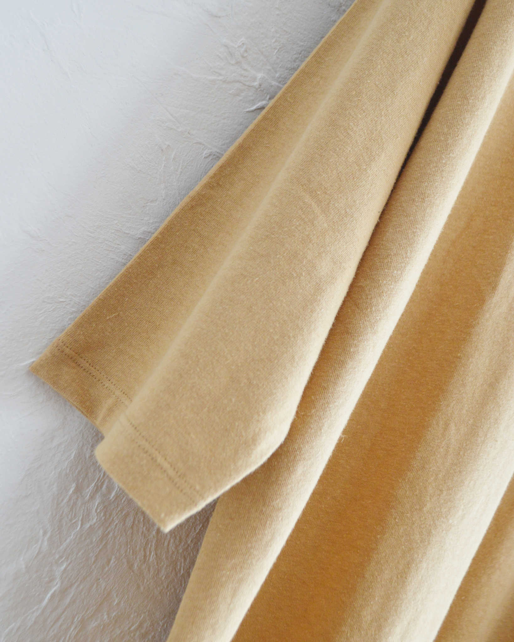 GOHEMP ゴーヘンプ / WIDE FOOTBALL TEE ワイドフットボールTEE (HONEY YELLOW ハニーイエロー)