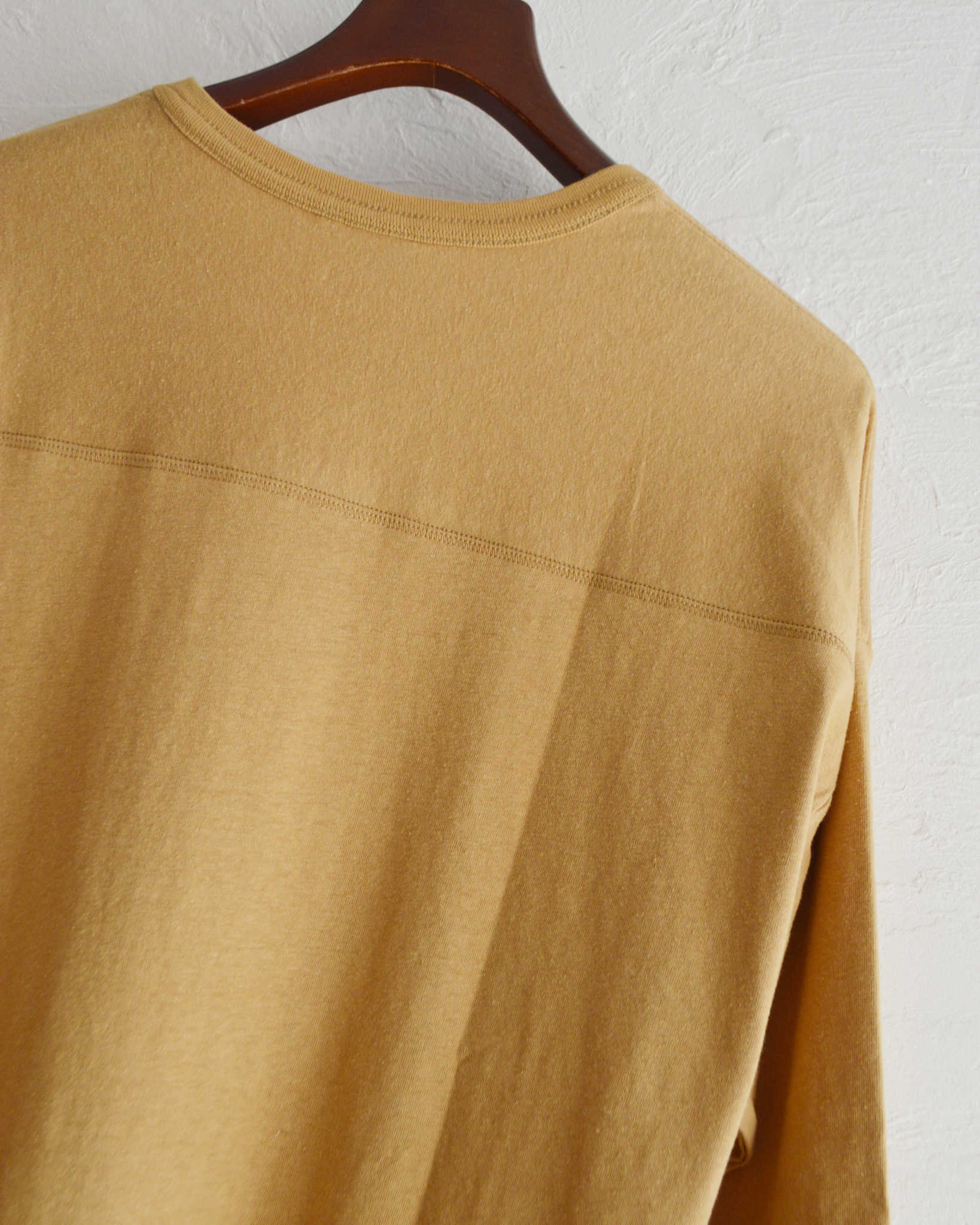 GOHEMP ゴーヘンプ / WIDE FOOTBALL TEE ワイドフットボールTEE (HONEY YELLOW ハニーイエロー)