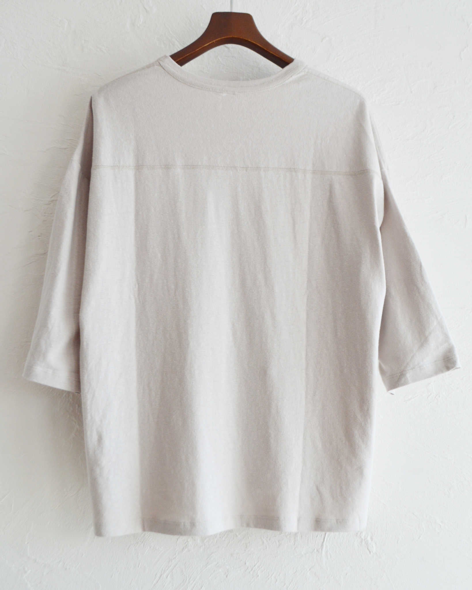 GOHEMP ゴーヘンプ / WIDE FOOTBALL TEE ワイドフットボールTEE (DOLPHIN GRAY ドルフィングレー)