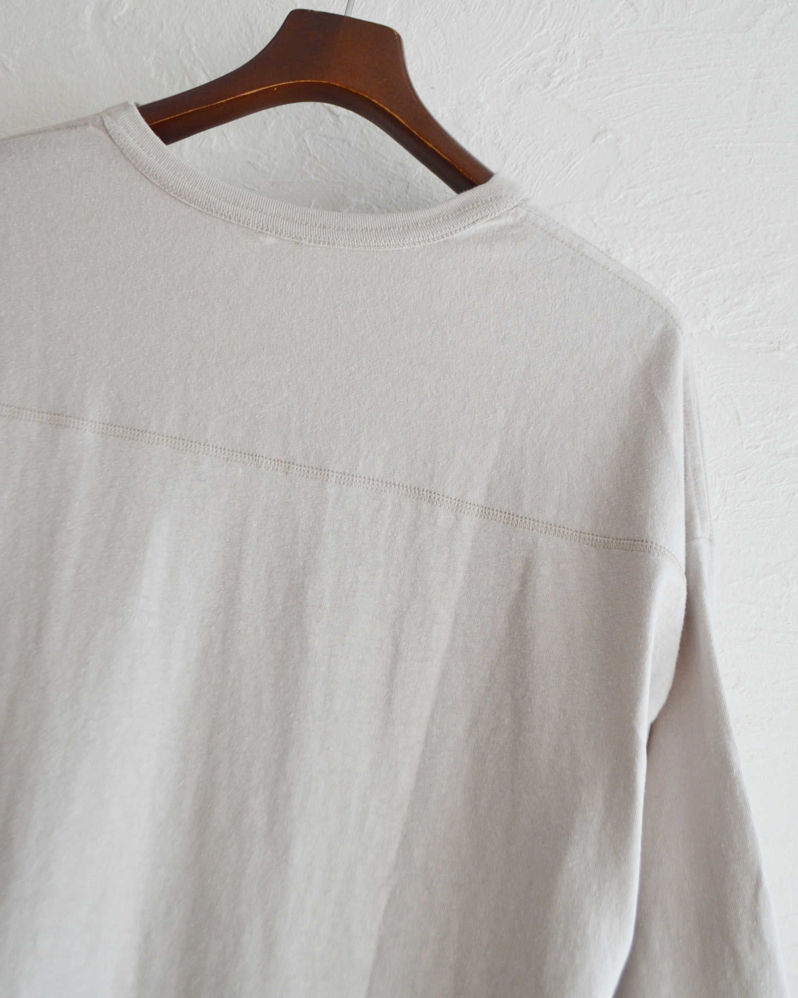 GOHEMP ゴーヘンプ / WIDE FOOTBALL TEE ワイドフットボールTEE (DOLPHIN GRAY ドルフィングレー)