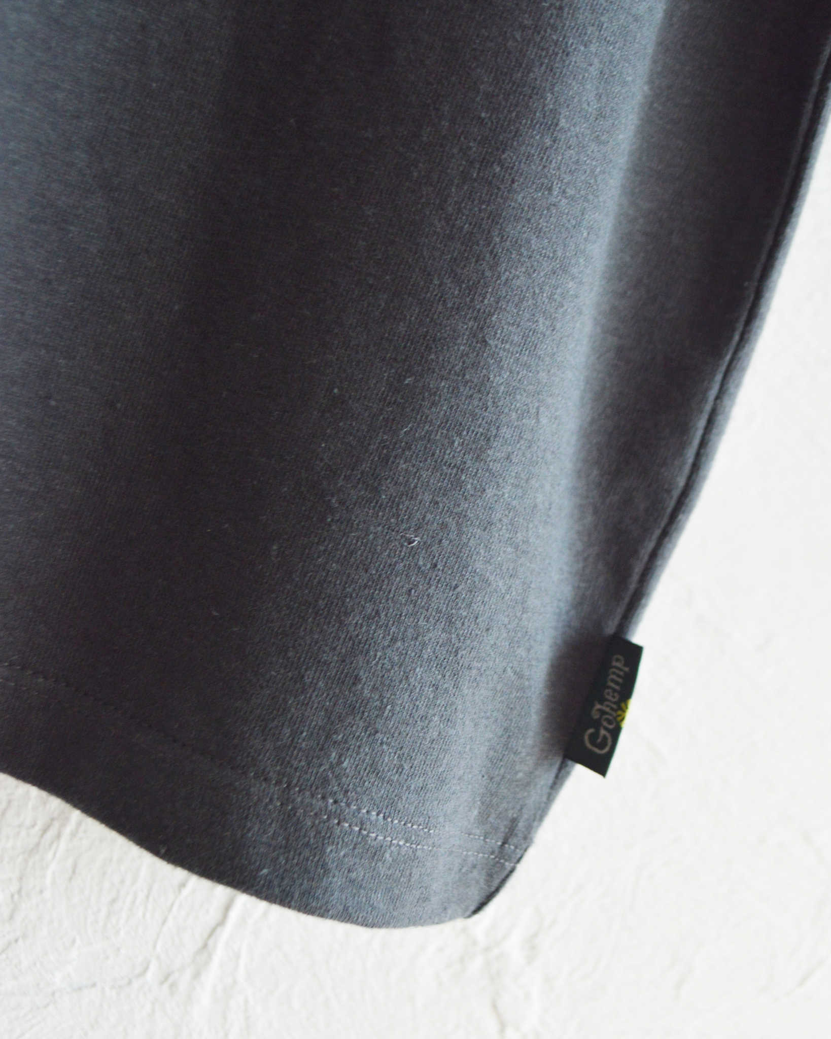 GOHEMP ゴーヘンプ / WIDE FOOTBALL TEE ワイドフットボールTEE (GUNMETAL GRAY ガンメタルグレー)