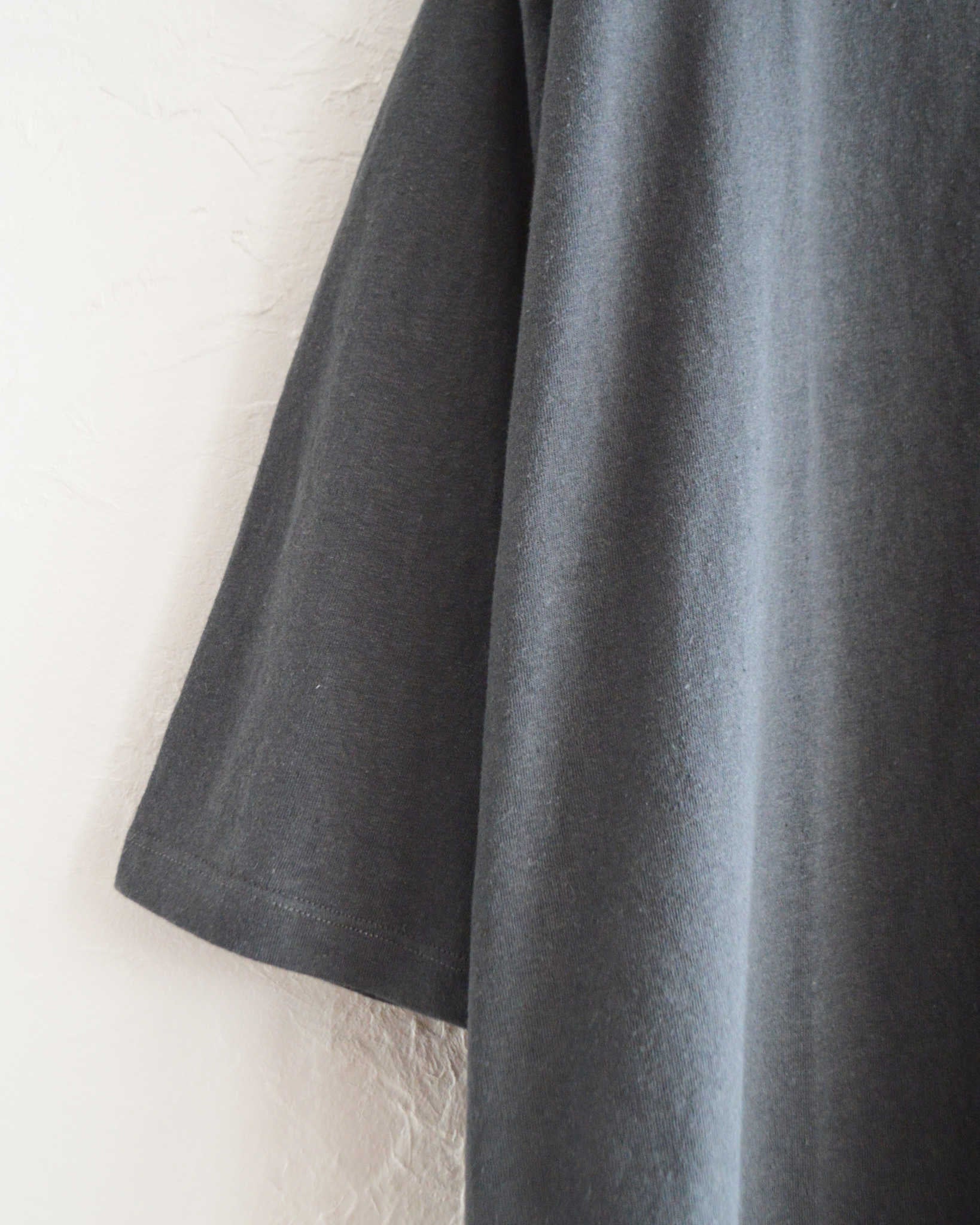 GOHEMP ゴーヘンプ / WIDE FOOTBALL TEE ワイドフットボールTEE (GUNMETAL GRAY ガンメタルグレー)